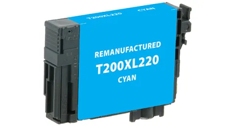 EPC Remanufactured High Yield Cyan Ink Cartridge for Epson T200XL220