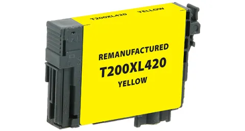 EPC Remanufactured High Yield Yellow Ink Cartridge for Epson T200XL420