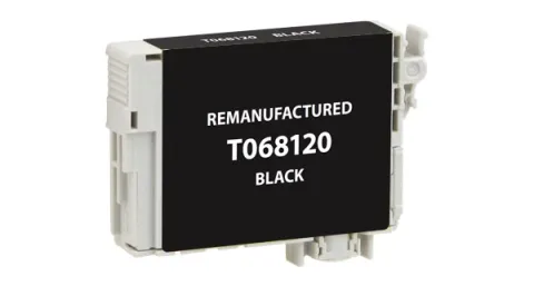 EPC Remanufactured High Yield Black Ink Cartridge for Epson T068120