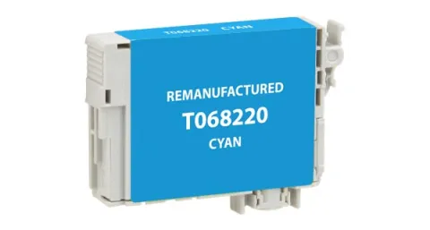 EPC Remanufactured High Yield Cyan Ink Cartridge for Epson T068220
