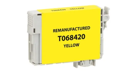 EPC Remanufactured High Yield Yellow Ink Cartridge for Epson T068420