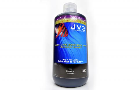 LC Non-OEM New Black Wide Format Inkjet Bottle for Mimaki JV3 (1-Liter)