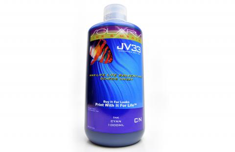 LC Non-OEM New Cyan Wide Format Inkjet Bottle for Mimaki JV33 (1-Liter)