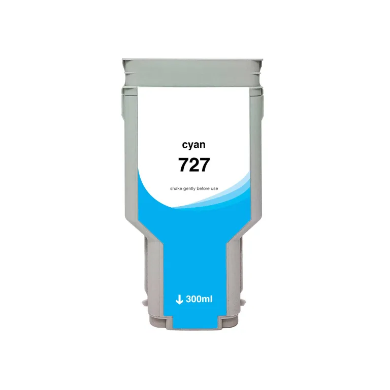 WF, HP 727 Ink Cyan HY