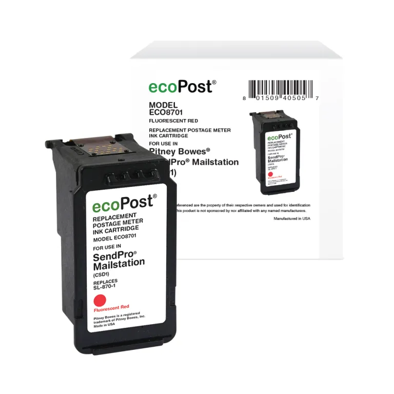 ECO, PB SL-870-1 Red Postage