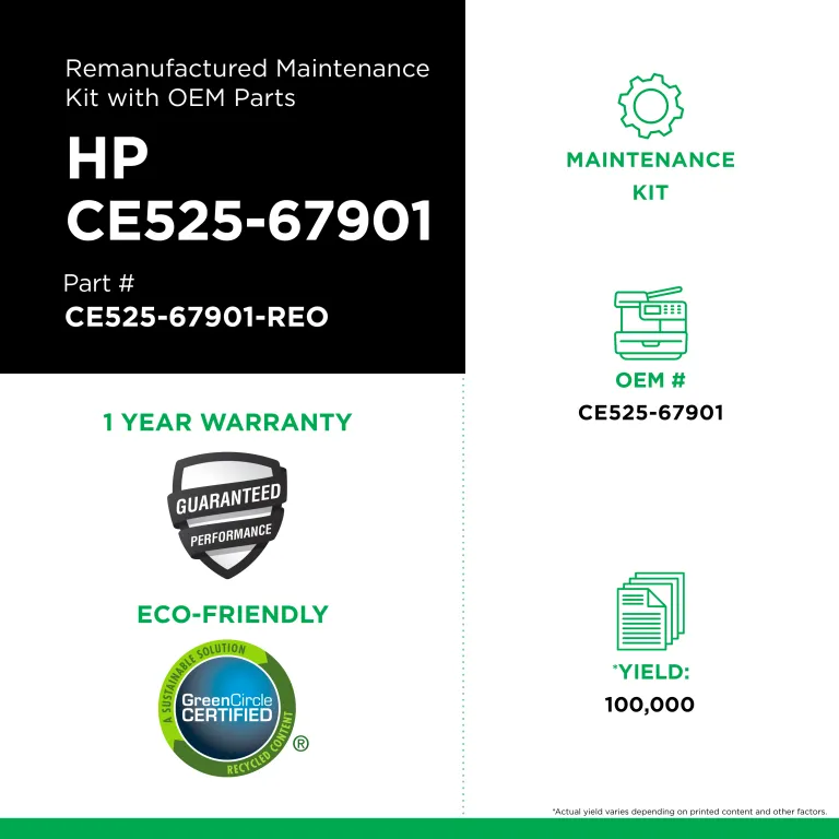 HP P3015 Maint Kit w/OEM Parts