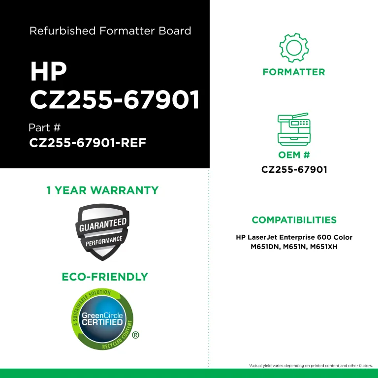 HP M651 Formatter PC Brd Assm