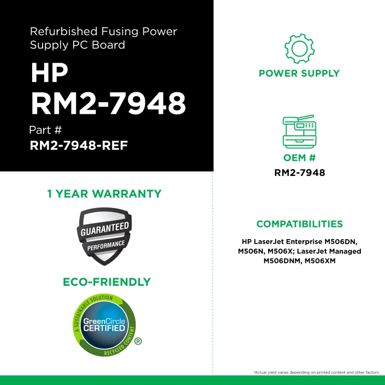 HP M506 Fusing Power Supply
