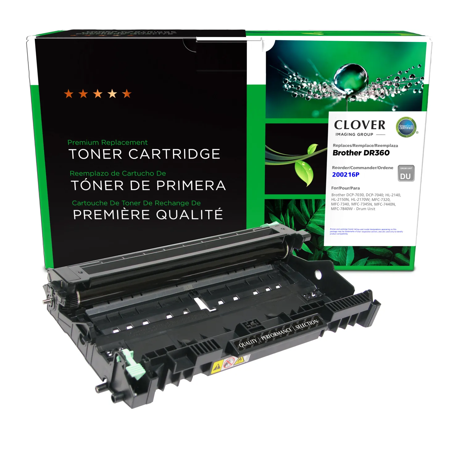 Clover Remanufactured Drum Unit for Brother DR360 200216P