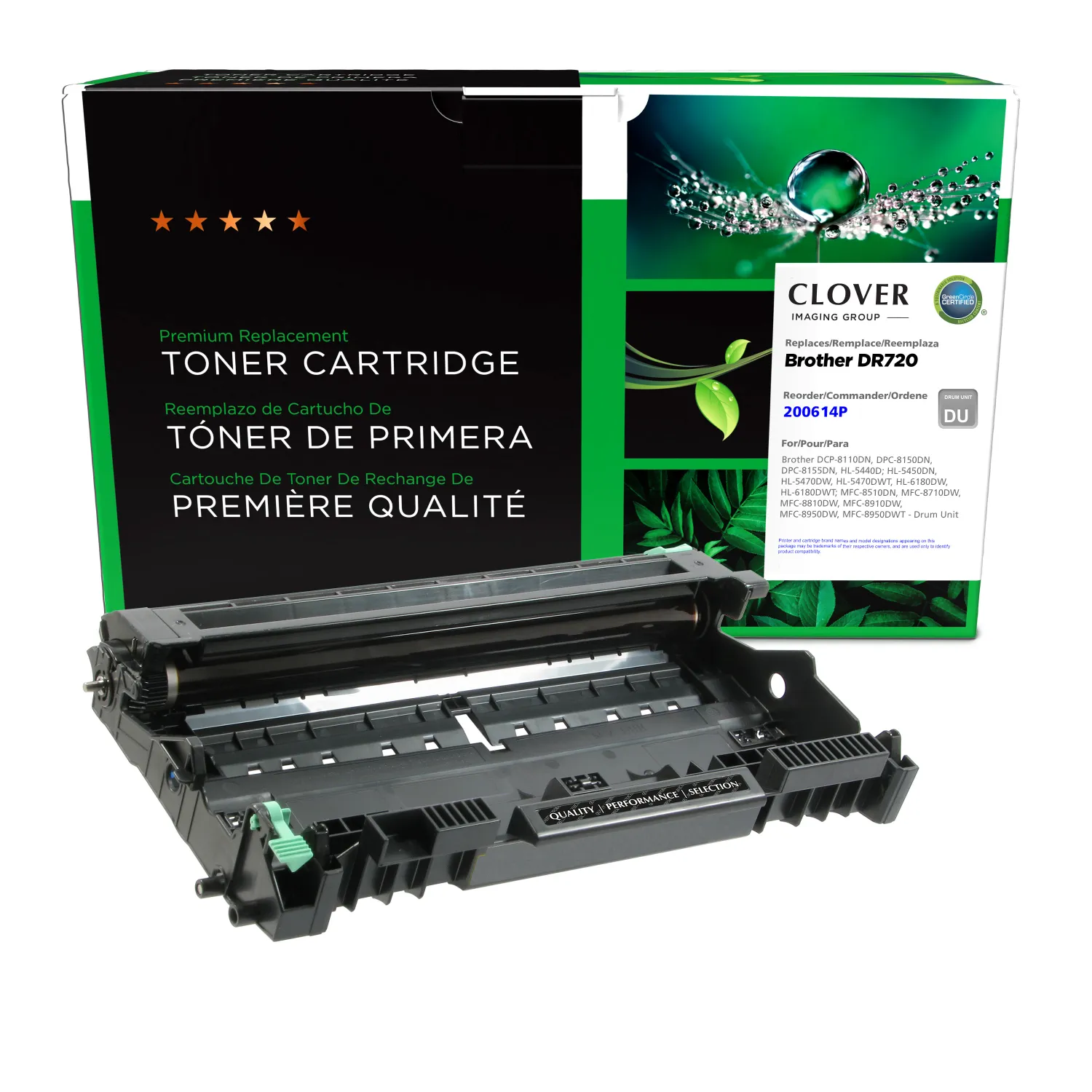 Clover Remanufactured Drum Unit for Brother DR720 200614P