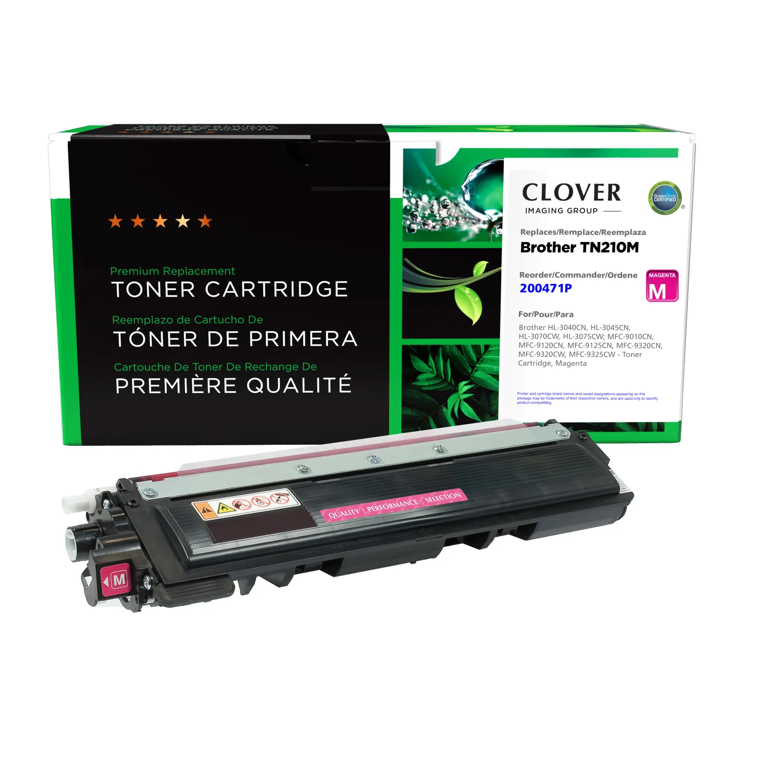 Clover Remanufactured Magenta Toner Cartridge for Brother TN210 200471P