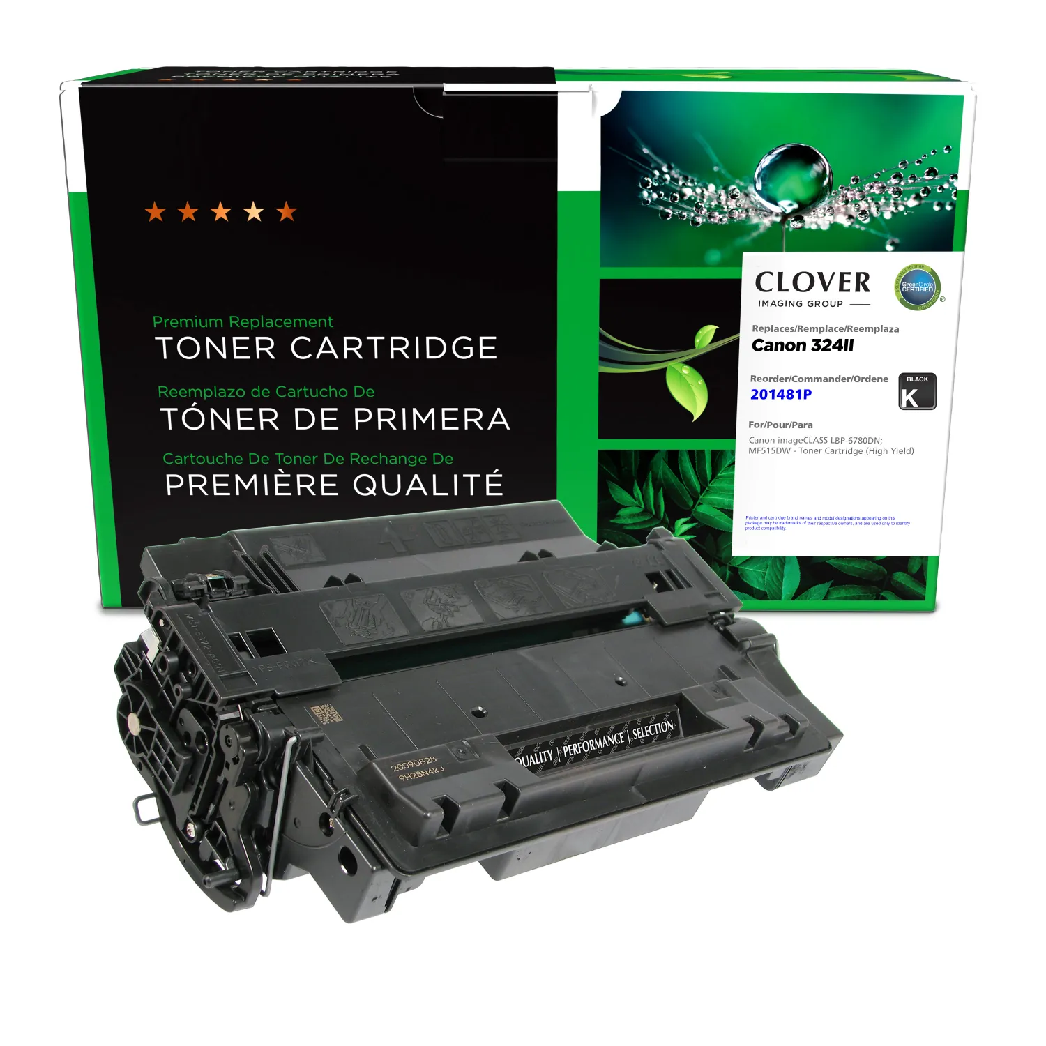 Clover Remanufactured High Yield Toner Cartridge for Canon 324II (3482B013) 201481P
