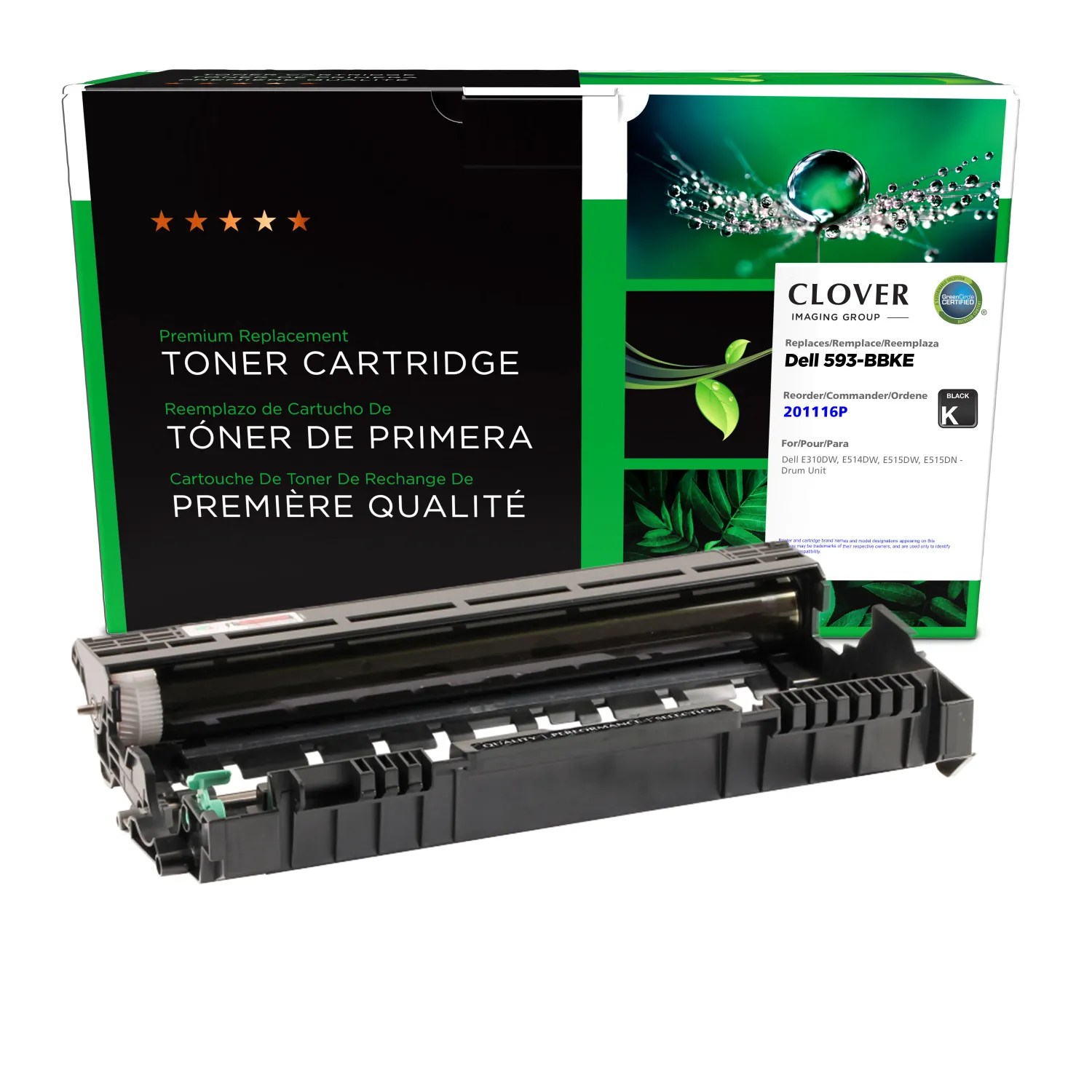 Clover Remanufactured Drum Unit for Dell E310 201116P