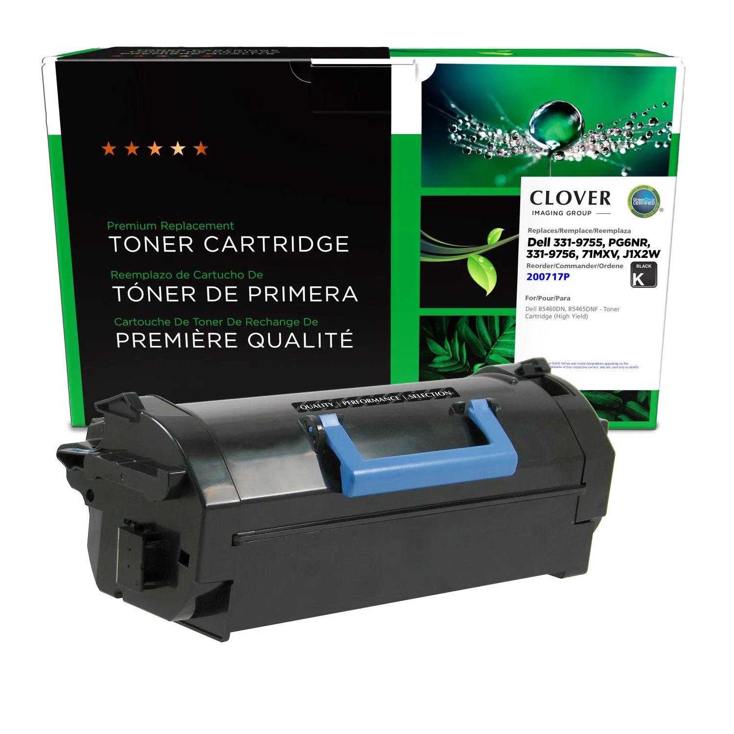 Clover Remanufactured High Yield Toner Cartridge for Dell B5460/B5465 200717P