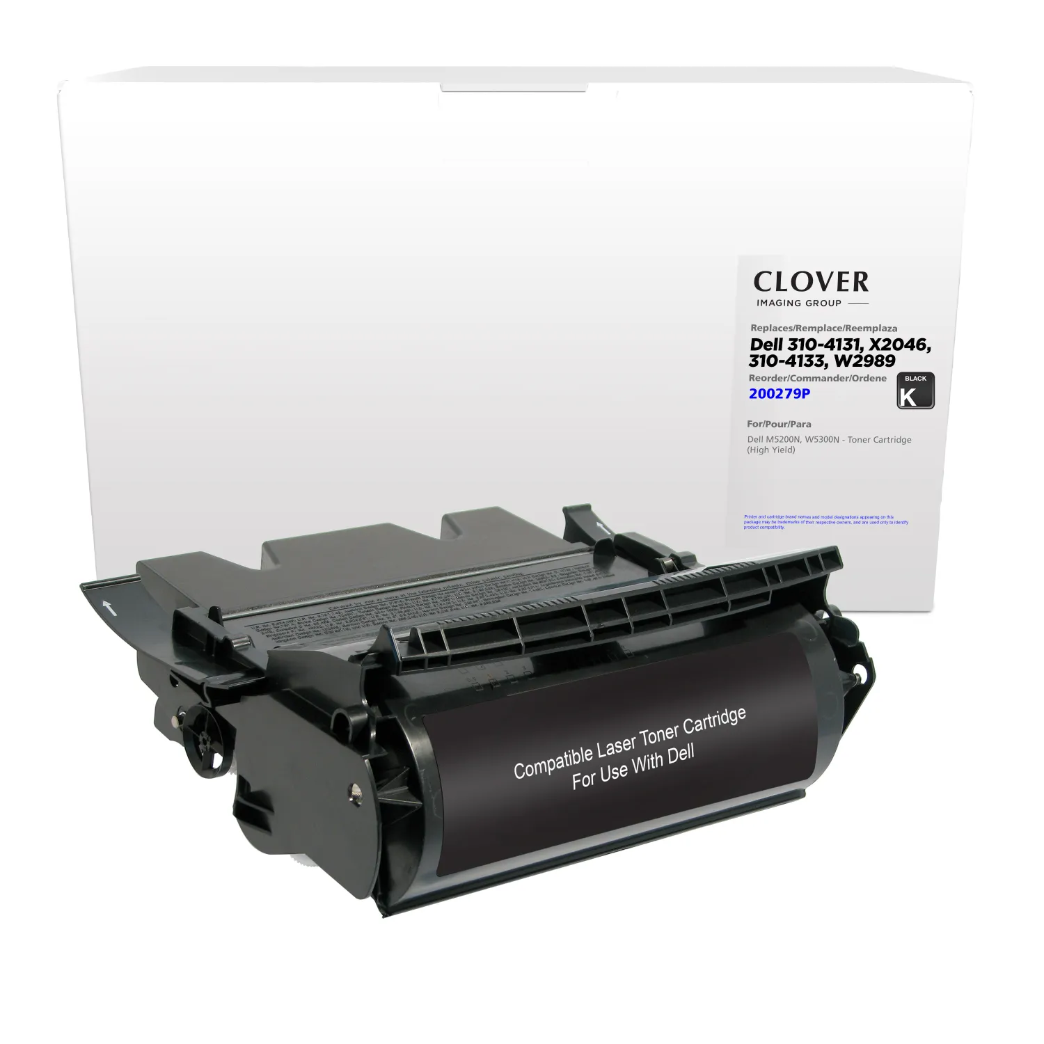 Clover Remanufactured High Yield Toner Cartridge for Dell M5200/W5300 200279P