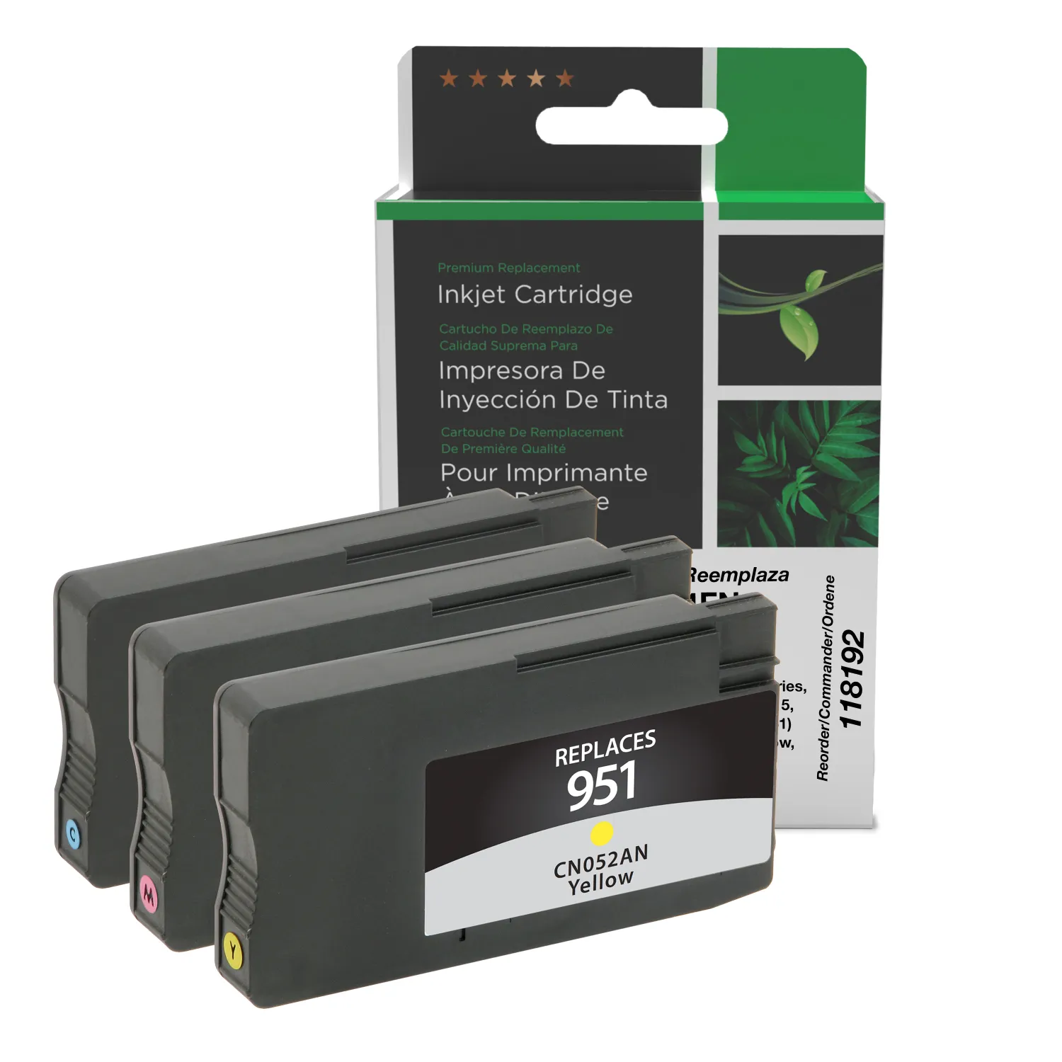 Clover Remanufactured Cyan, Magenta, Yellow Ink Cartridges for HP 951 (CR314FN) 3-Pack 118192