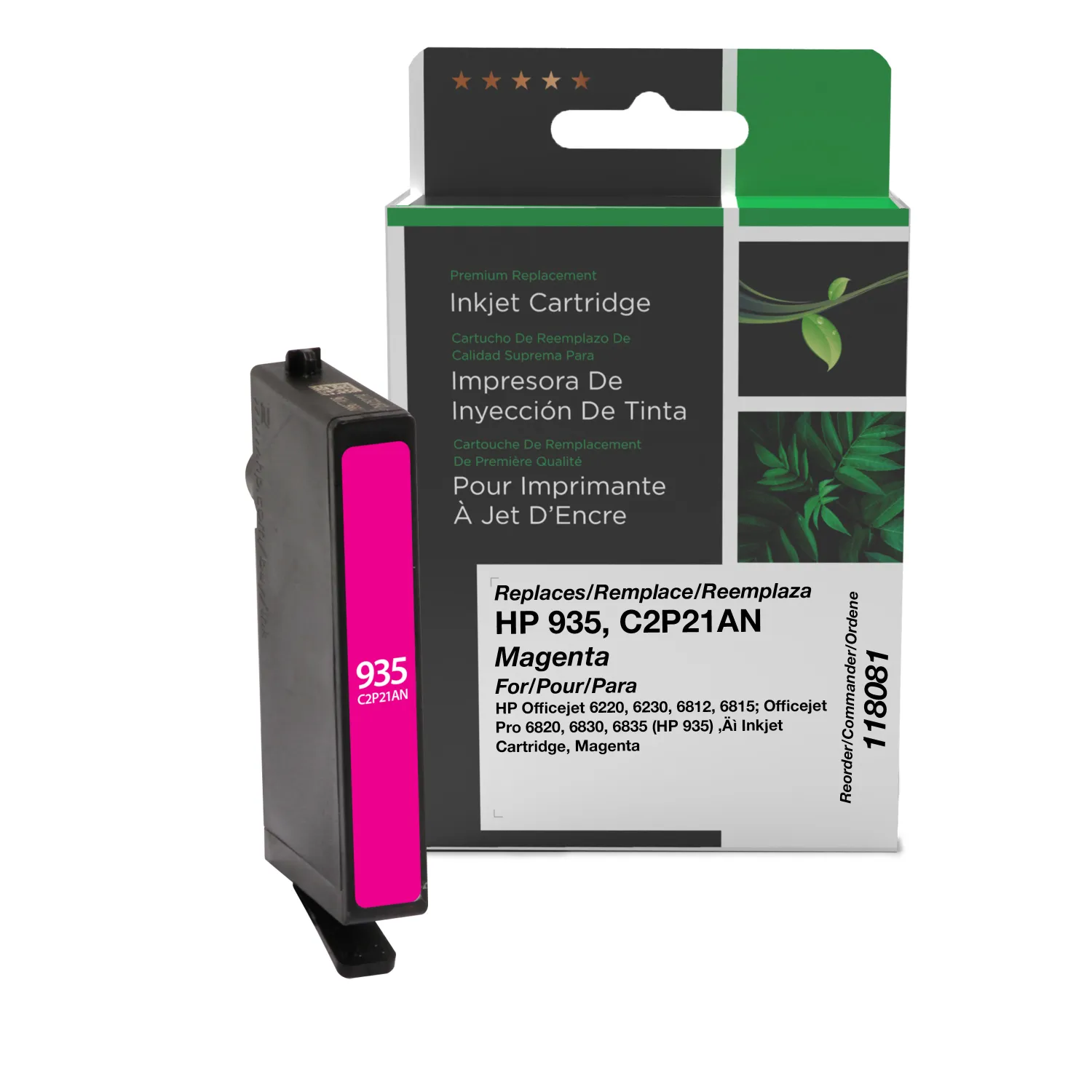 Clover Remanufactured Magenta Ink Cartridge for HP 935 (C2P21AN) 118081