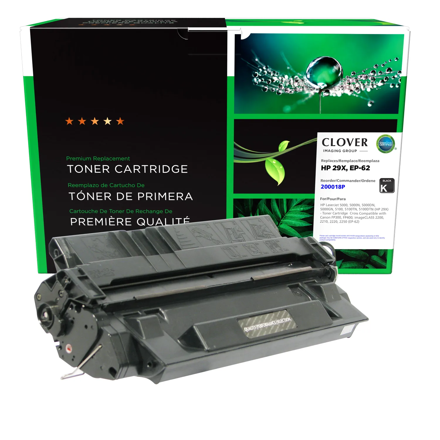 Clover Remanufactured Universal Toner Cartridge for HP 29X (C4129X) 200018P