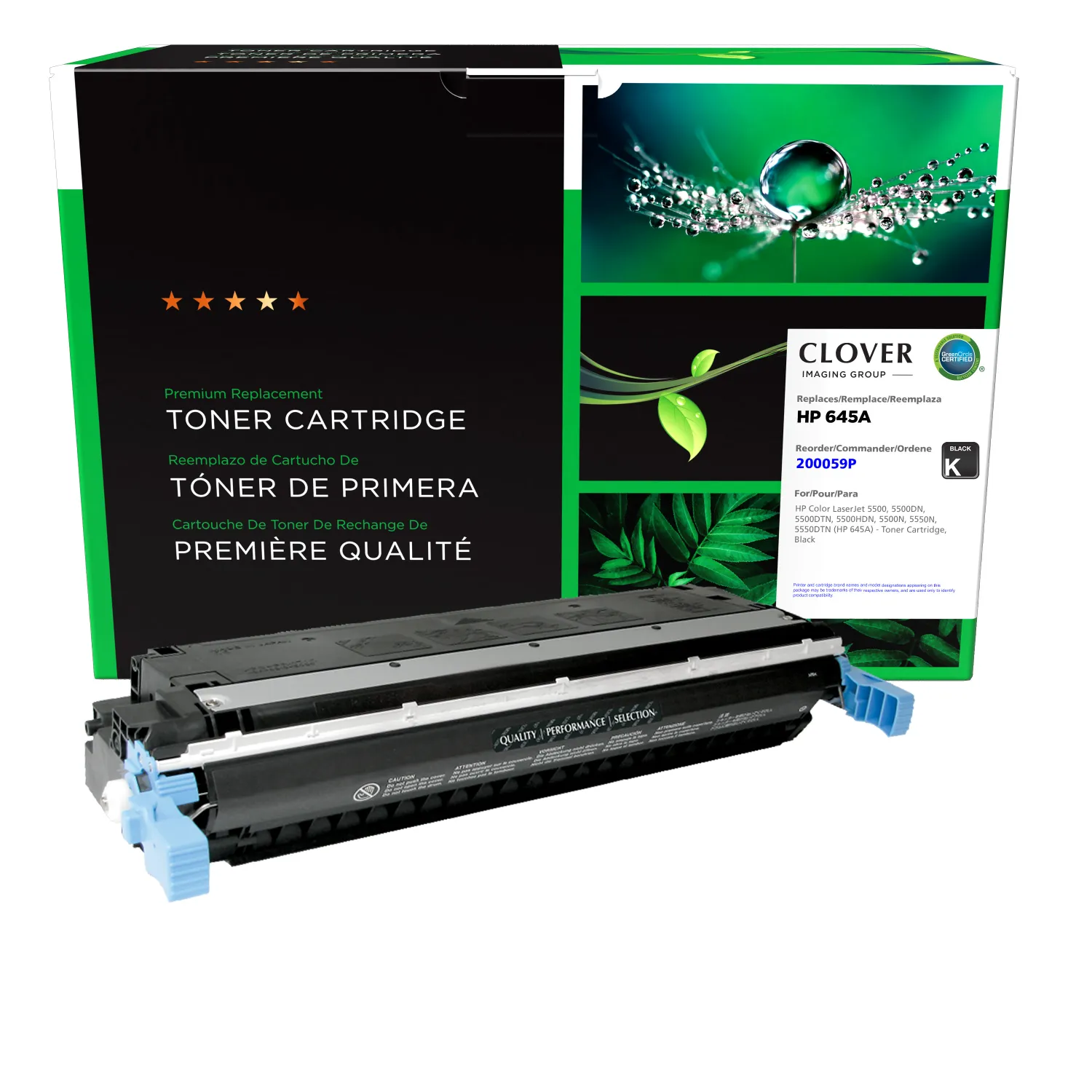 Clover Remanufactured Black Toner Cartridge for HP 645A (C9730A) 200059P