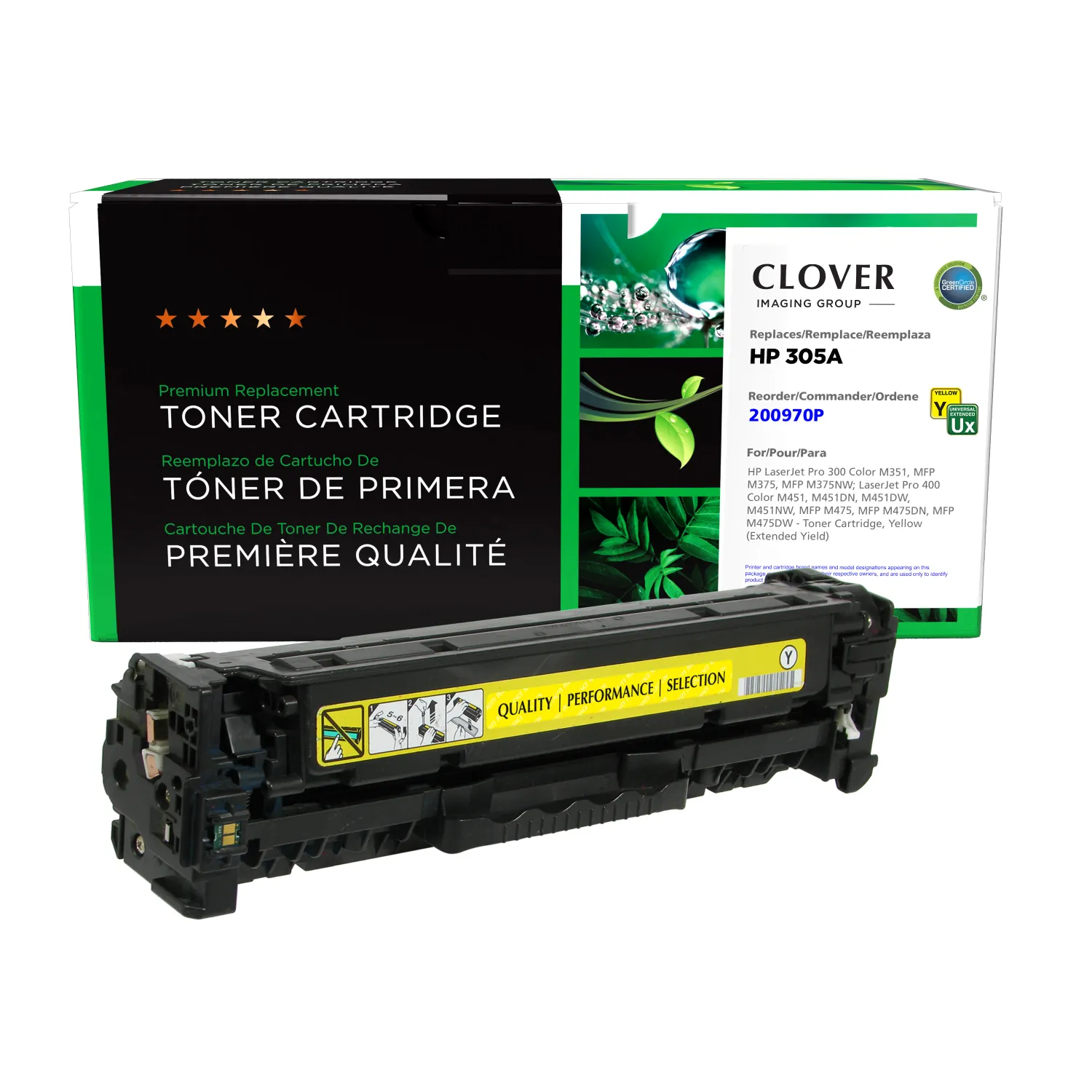 Clover Imaging Remanufactured Extended Yield Yellow Toner
