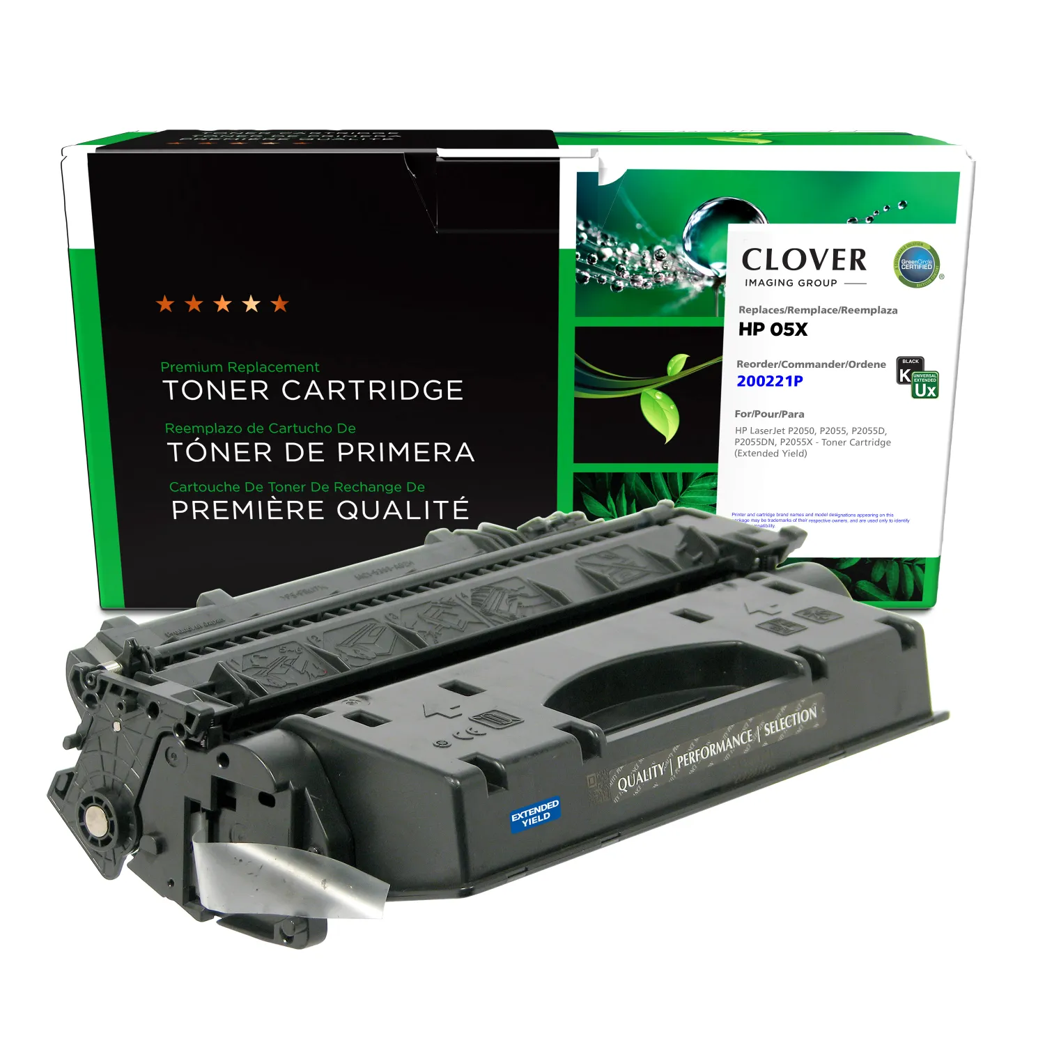 Clover Remanufactured Extended Yield Toner Cartridge for HP CE505X 200221P