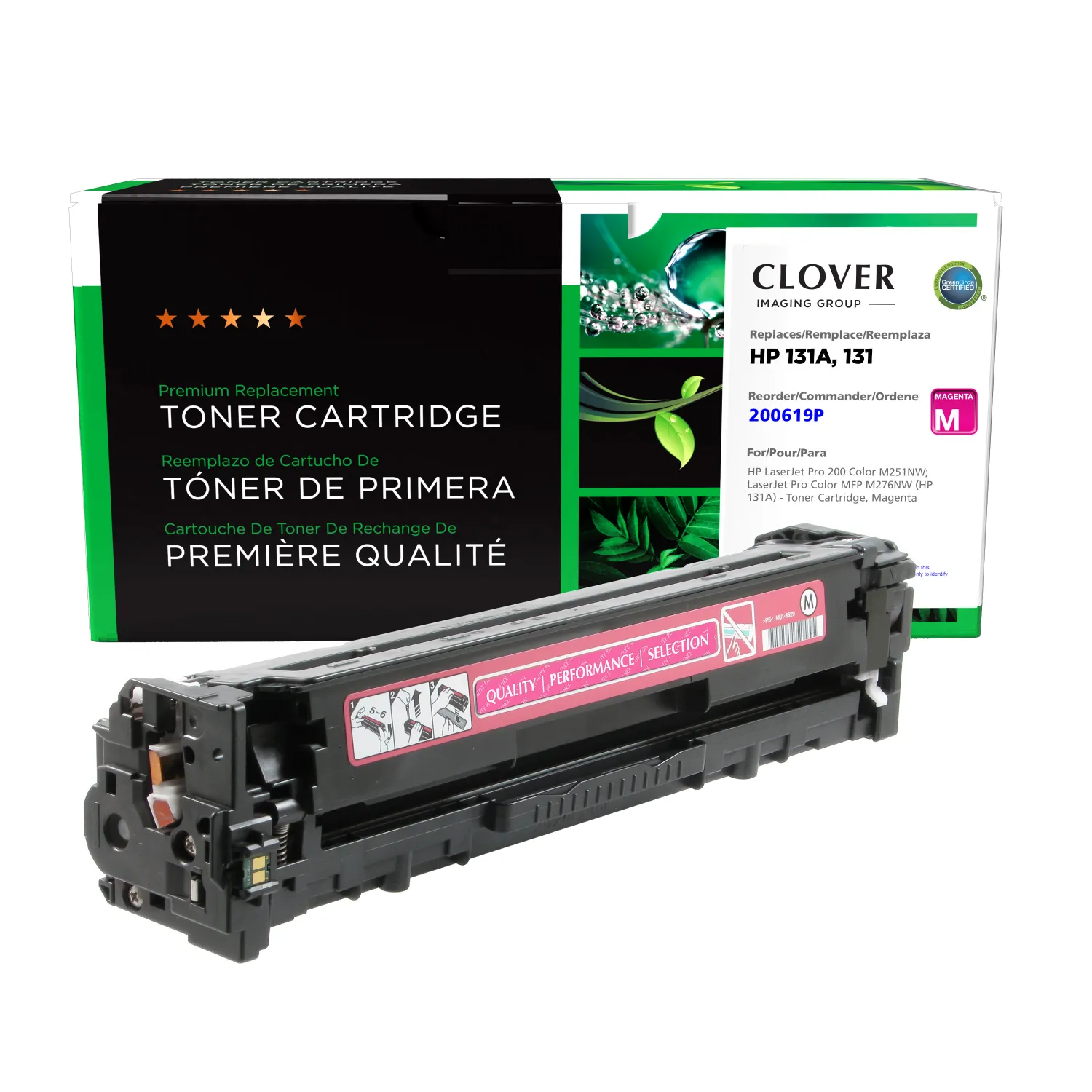 Clover Remanufactured Magenta Toner Cartridge for HP 131A (CF213A) 200619P