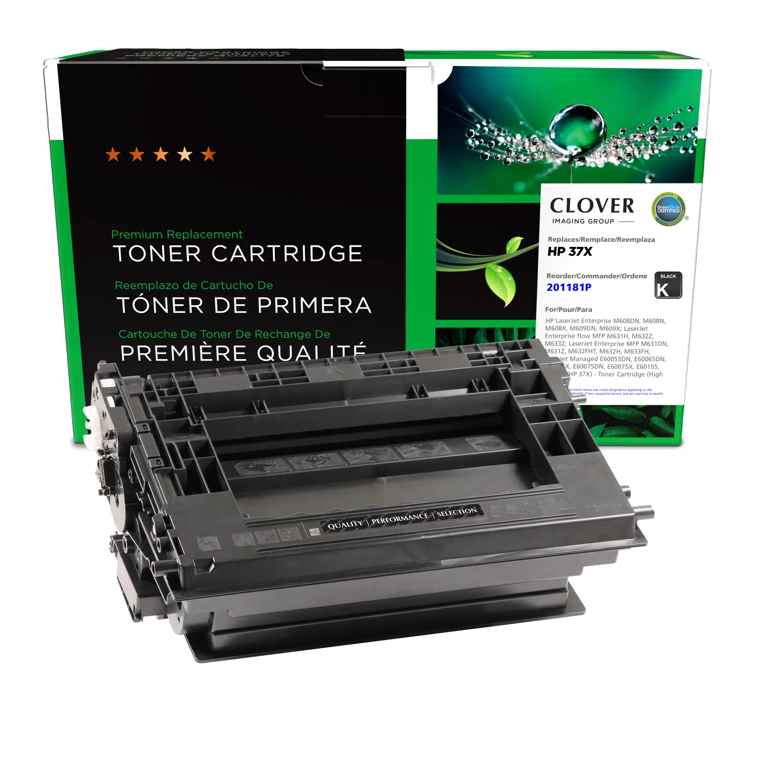 Clover Remanufactured High Yield Toner Cartridge for HP 37X (CF237X) 201181P