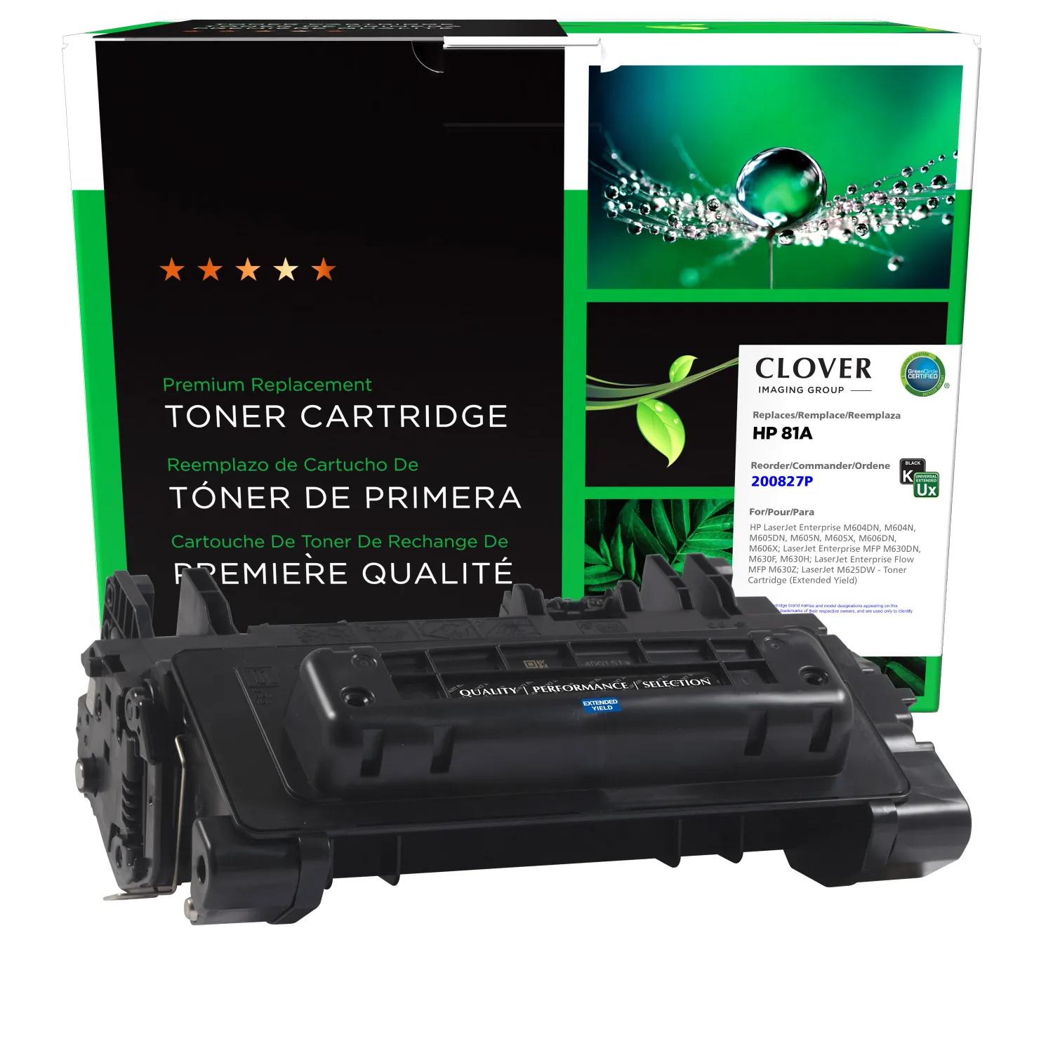 Clover Remanufactured Extended Yield Toner Cartridge for HP CF281A 200827P