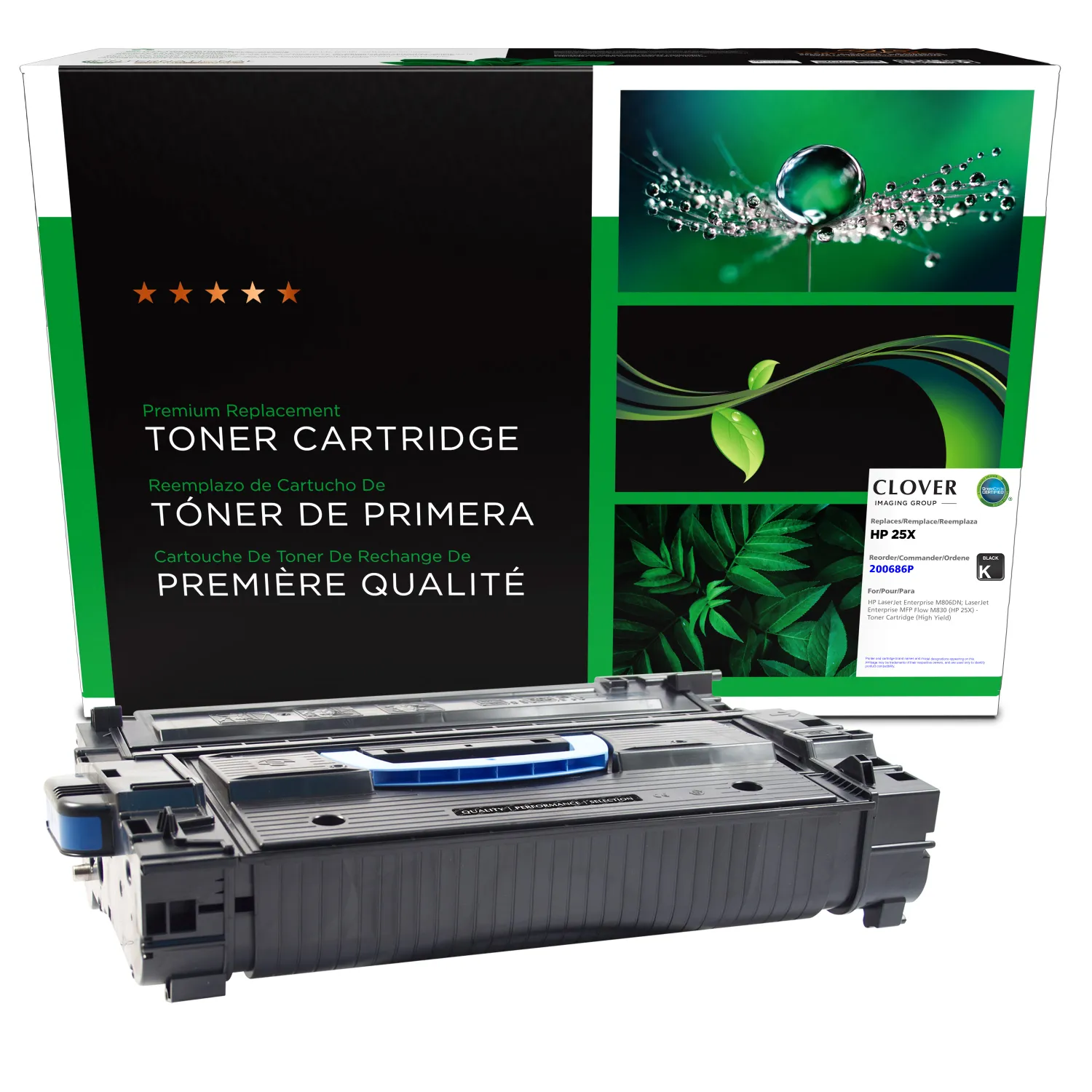 Clover Remanufactured High Yield Toner Cartridge for HP 25X (CF325X) 200686P