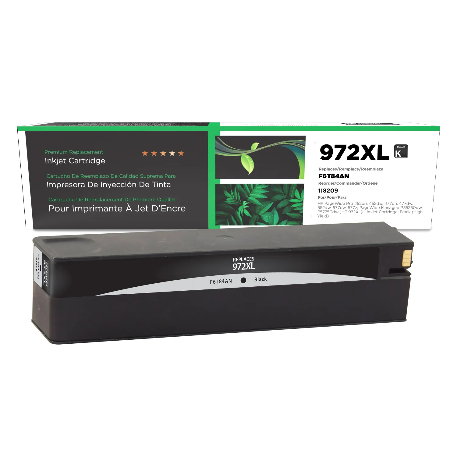 Clover Remanufactured High Yield Black Ink Cartridge for HP 972XL (F6T84AN) 118209