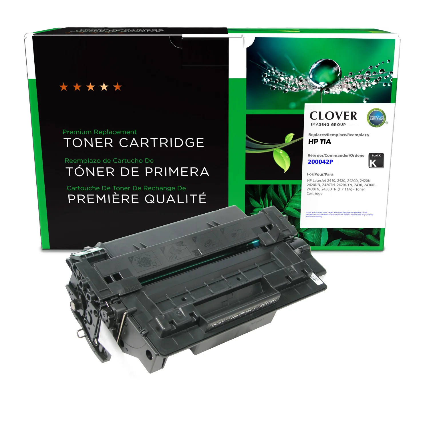 Clover Remanufactured Toner Cartridge for HP 11A (Q6511A) 200042P