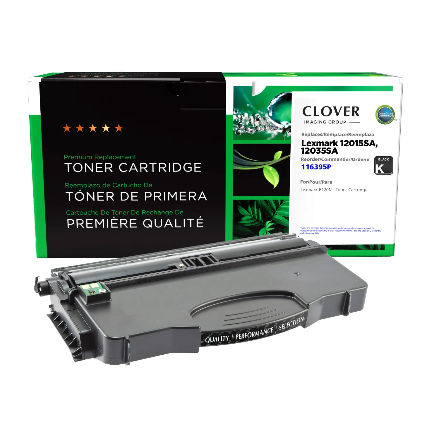 Clover Remanufactured Toner Cartridge for Lexmark E120N 116395P
