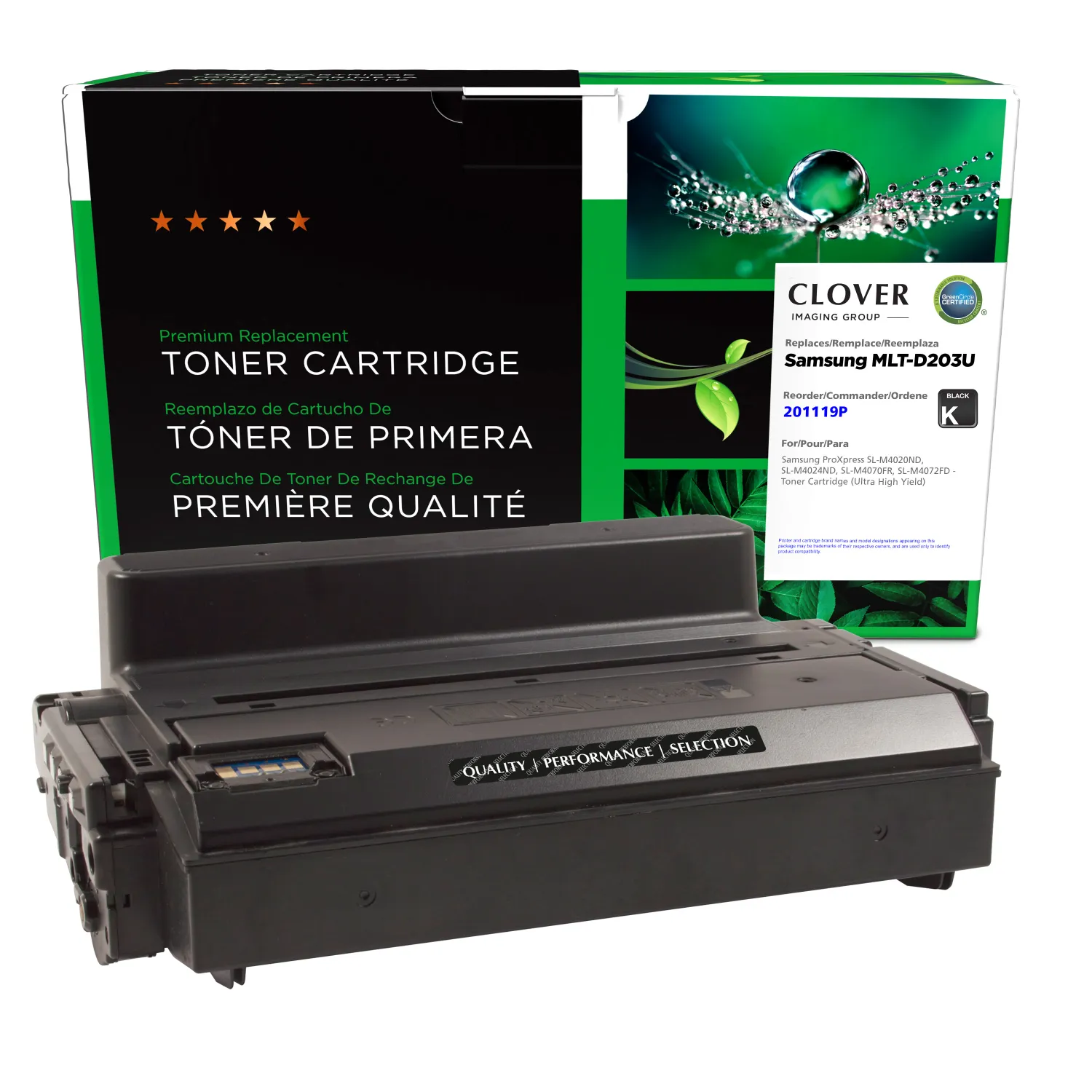 Clover Remanufactured Ultra High Yield Toner Cartridge for Samsung MLT-D203U 201119P