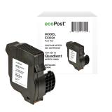 ecoPost Remanufactured Postage Meter Red Ink Cartridge for Quadient IXINK1