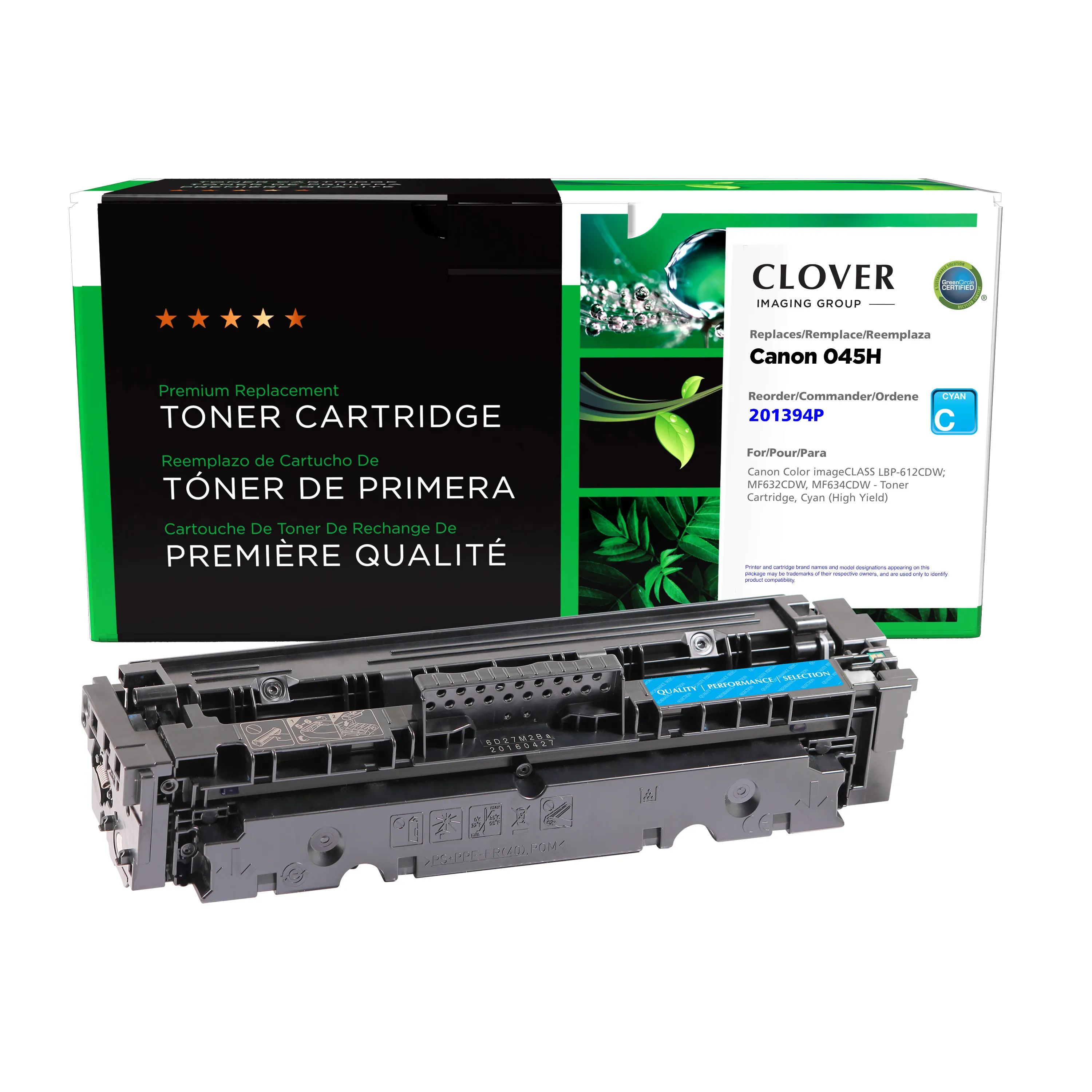 1245C001 (045) High-Yield Toner, 2,200 Page-Yield, Cyan 1245C001 (045) High-Yield Toner, 2,200 Page-Yield, Cyan