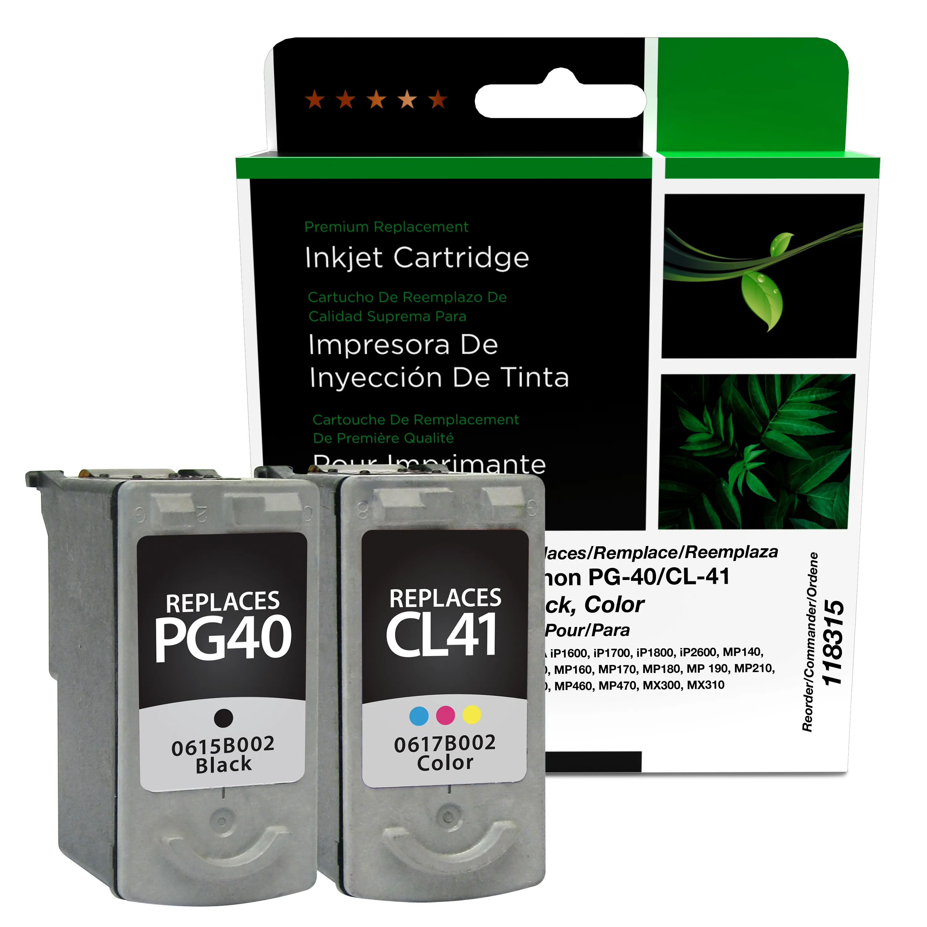 Remanufactured Tri-Color Ink, Replacement for CL-41 (0617B002), 303 Page-Yield