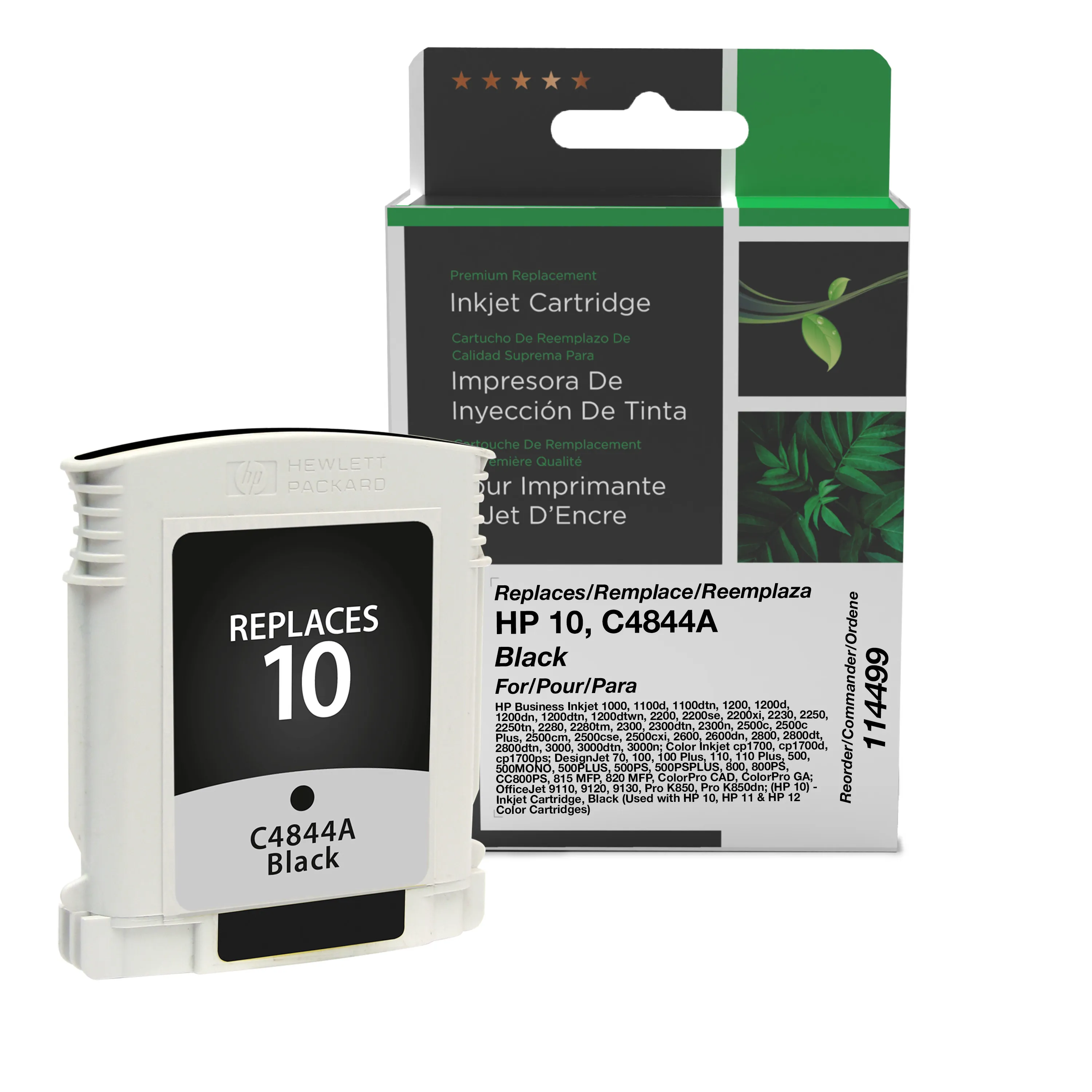 HP C4844A Remanufactured Black Ink Cartridge Clover Imaging