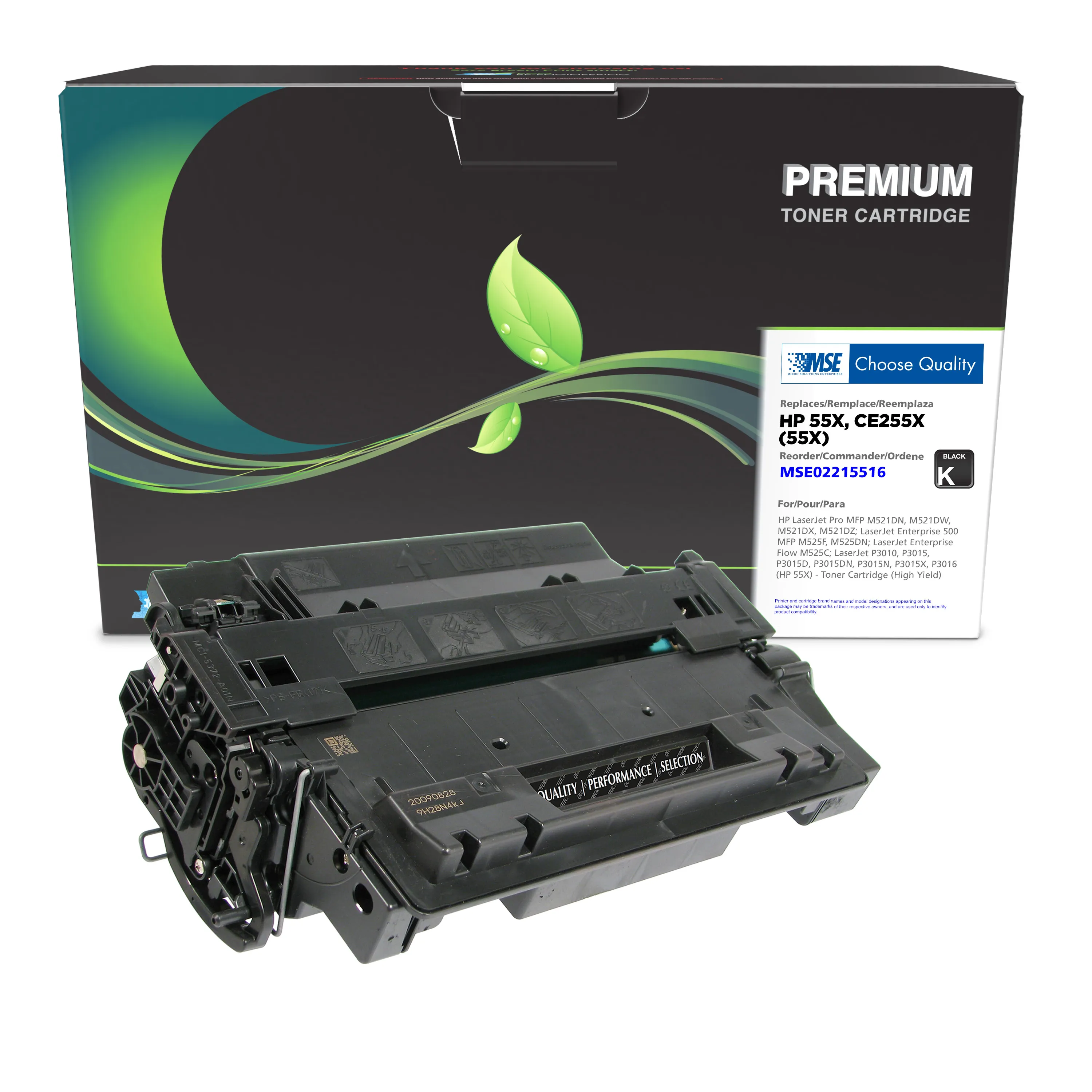 C255 Ink HP CE255X Remanufactured Black Laser Cartridge | Clover Imaging USA