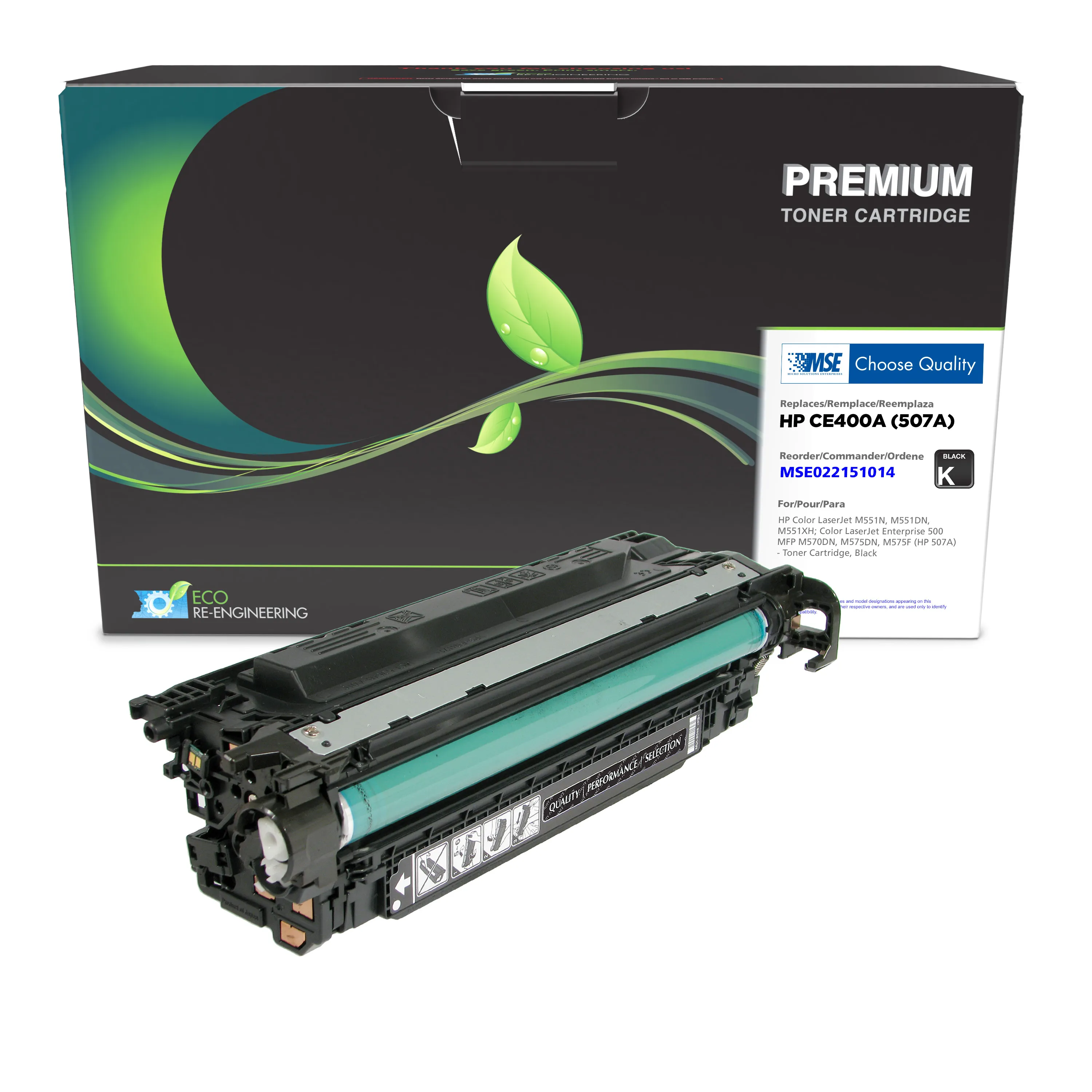 HP CE400A Remanufactured Black Color Laser Cartridge | Clover Imaging ...