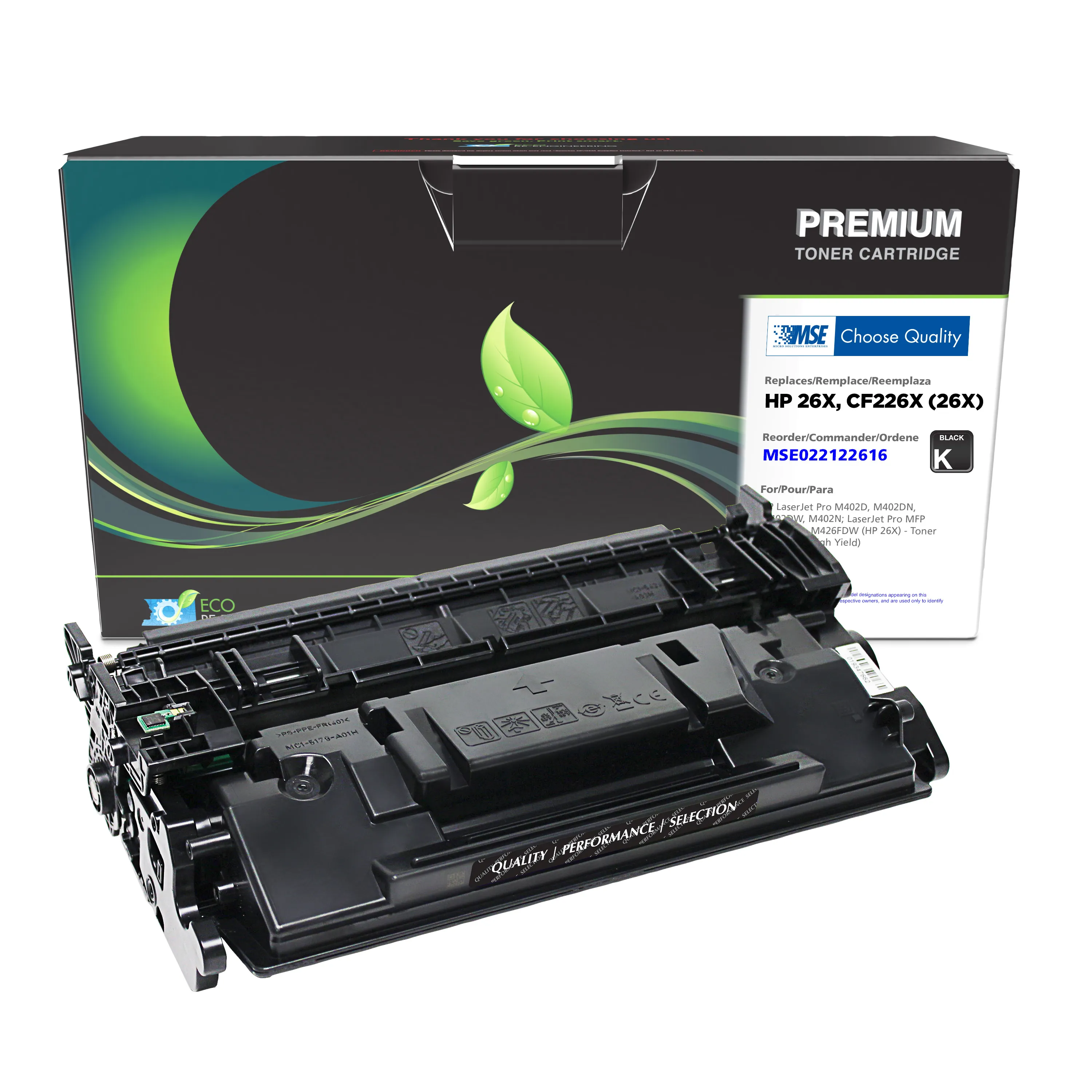 HP CF226X Remanufactured Black Laser Cartridge | Clover Imaging