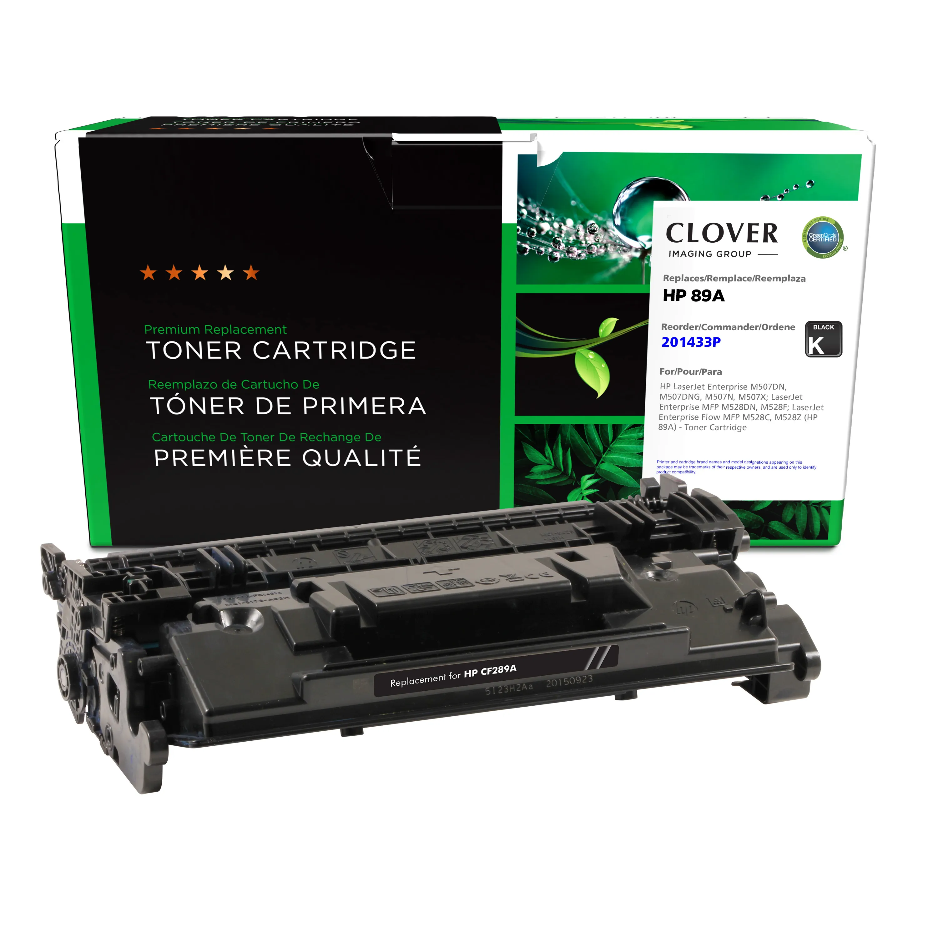 HP CF289A Remanufactured Black Laser Cartridge | Clover Imaging USA