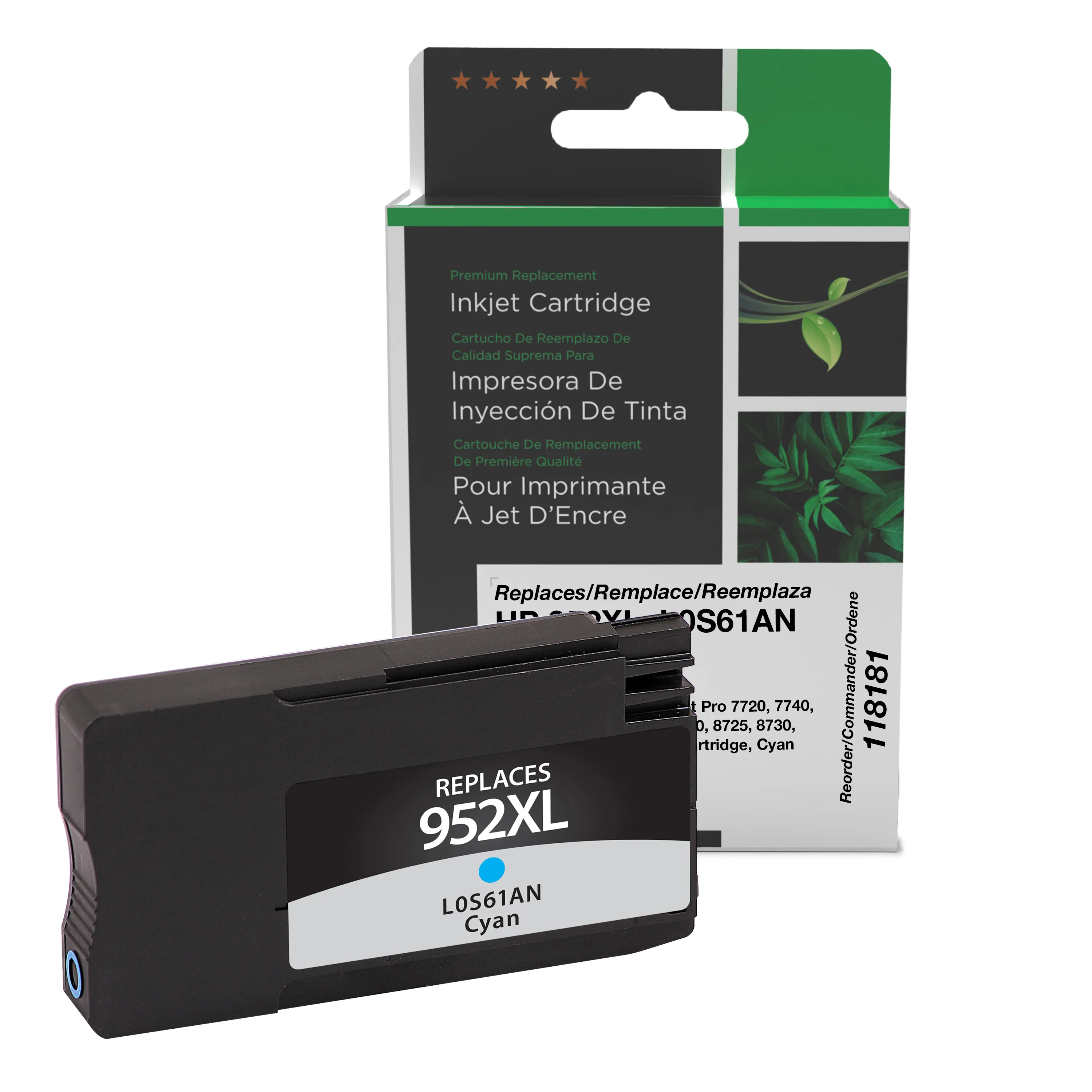 HP L0S61AN Remanufactured Cyan Ink Cartridge | Clover Imaging USA