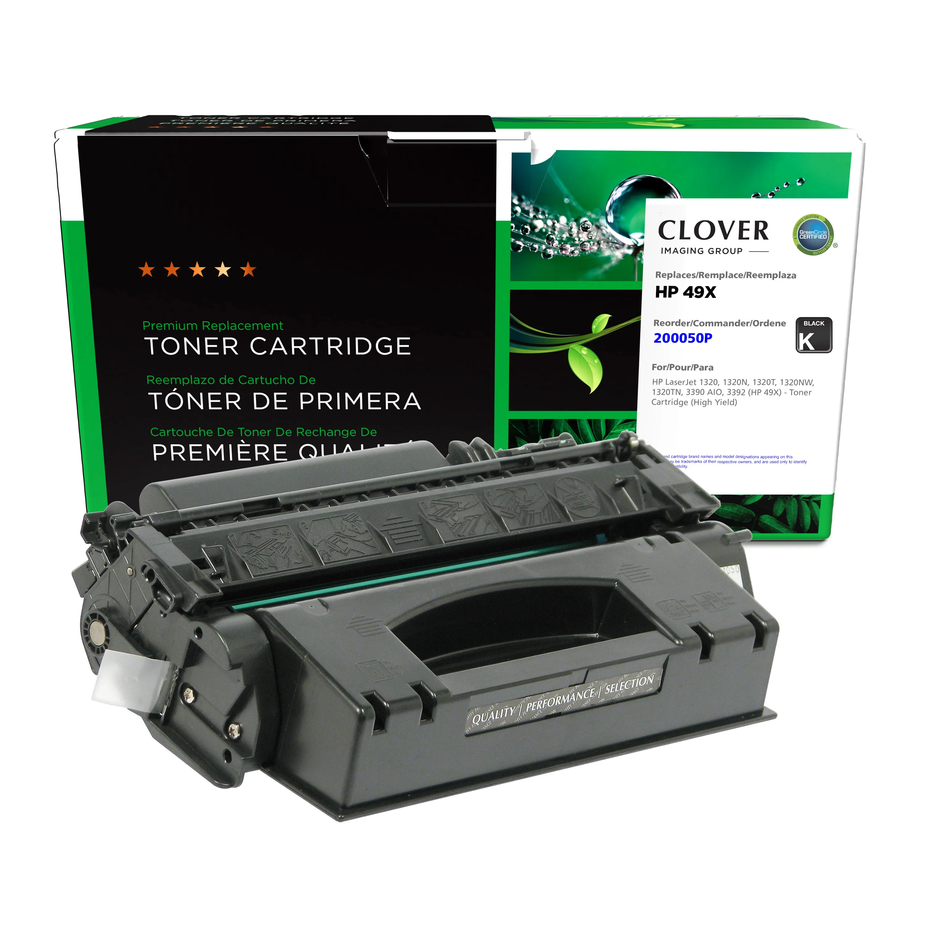 Remanufactured Black High-Yield Toner, Replacement for 49X (Q5949X), 6,000 Page-Yield Remanufactured Black High-Yield Toner, Replacement for 49X (Q5949X), 6,000 Page-Yield