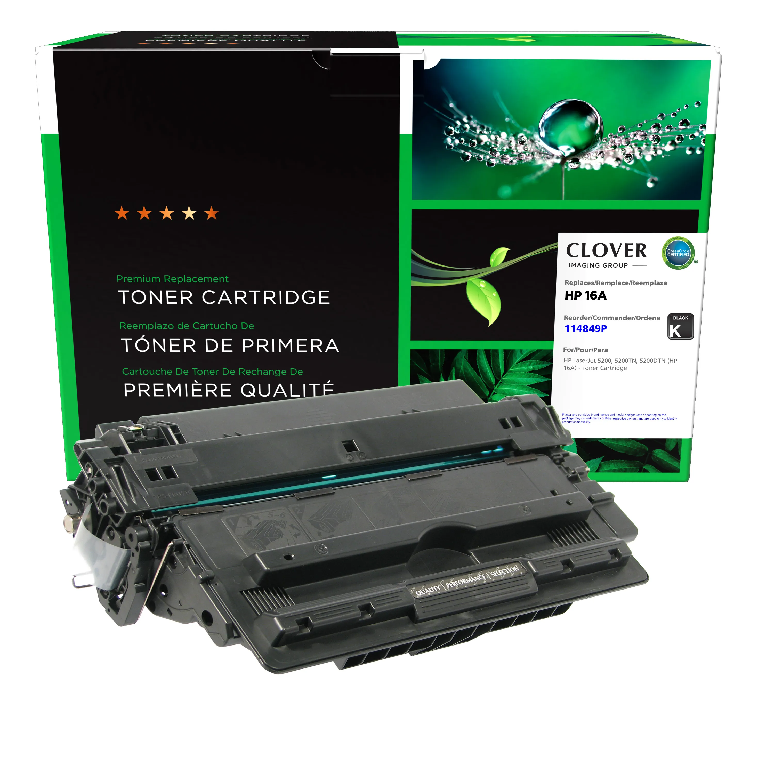 HP Q7516A Remanufactured Black Laser Cartridge | Clover Imaging Group USA