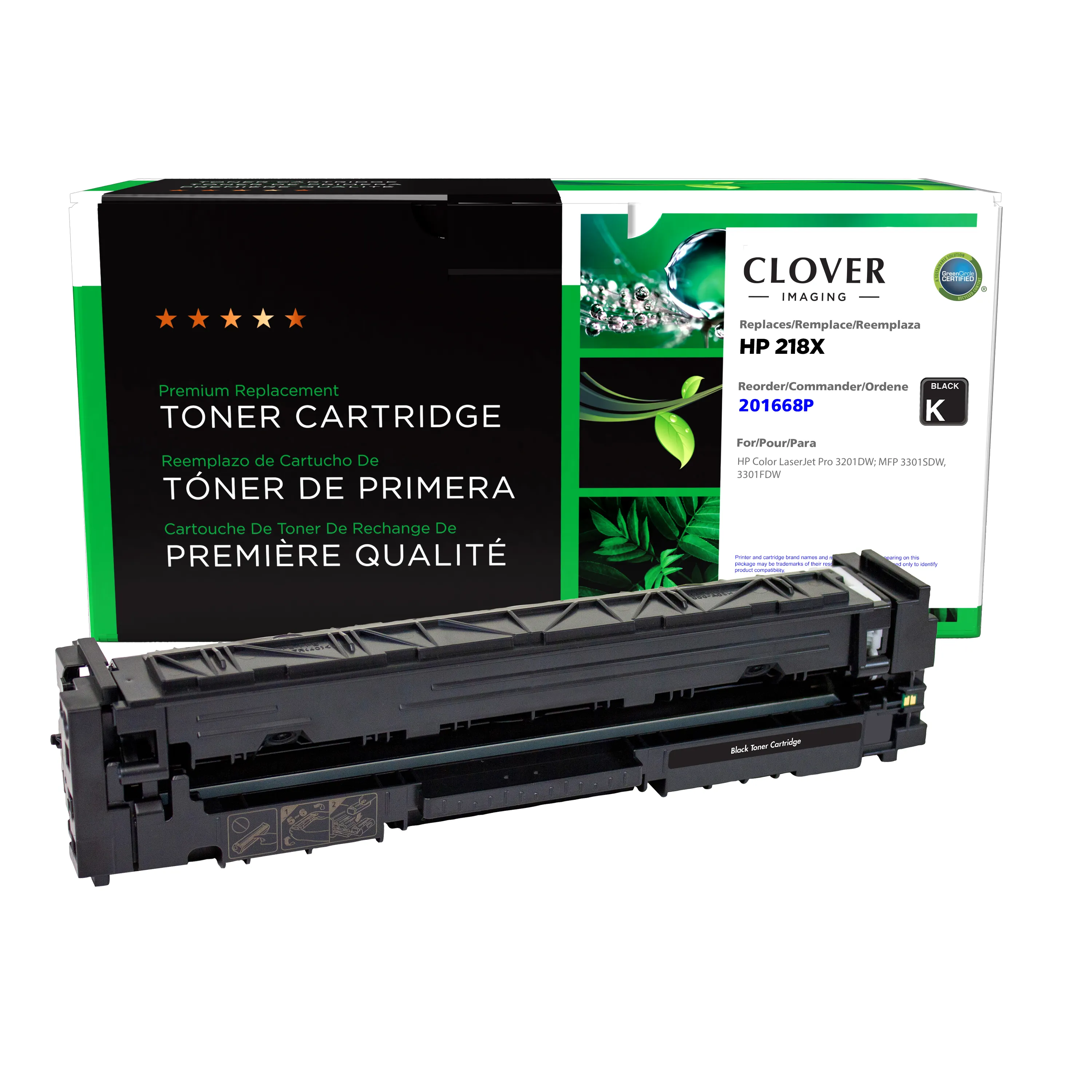 HP W2180X Remanufactured Black Color Laser Cartridge | Clover