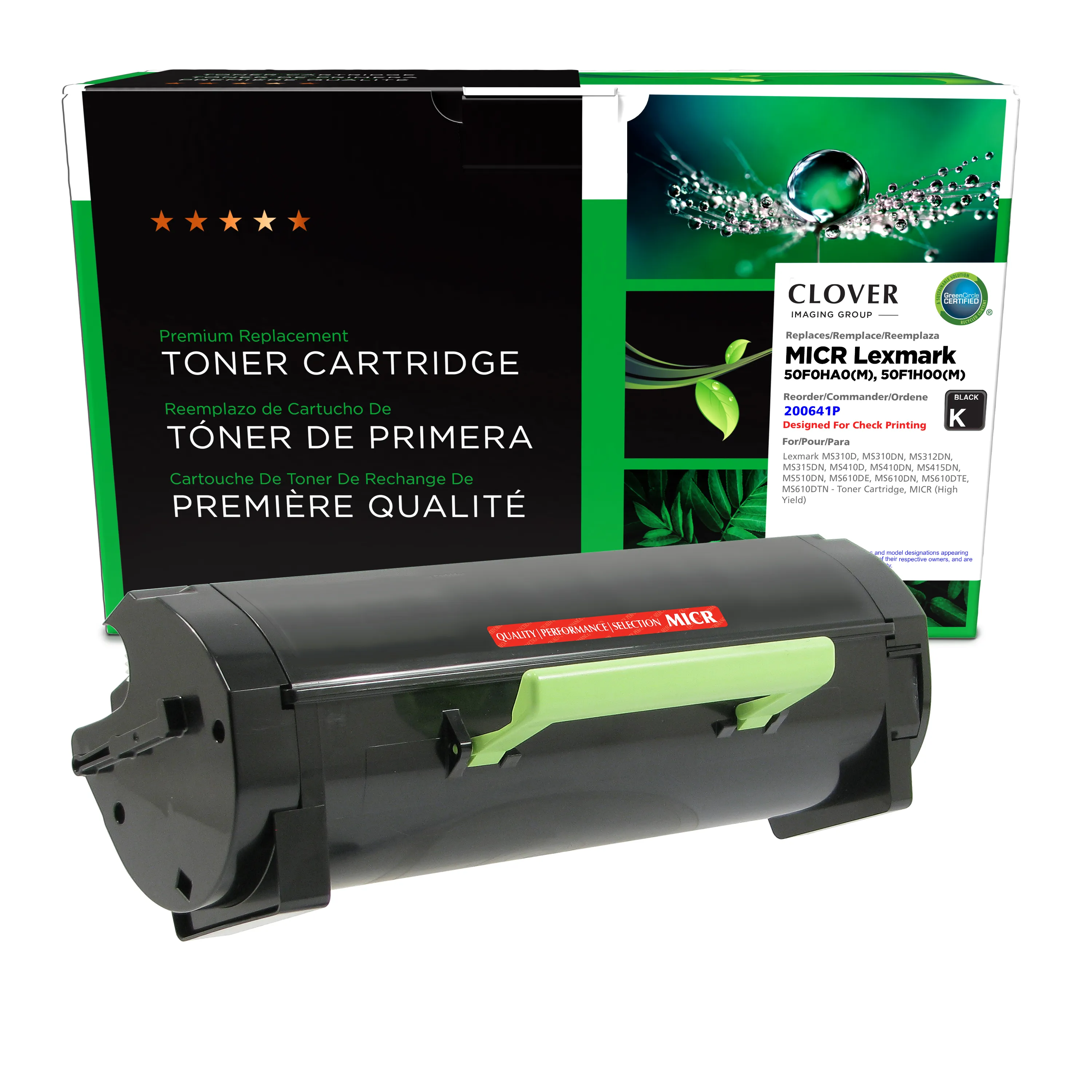 Remanufactured 50F0HA0/50F1H00 High-Yield Toner, 5,000 Page-Yield, Black Remanufactured 50F0HA0/50F1H00 High-Yield Toner, 5,000 Page-Yield, Black