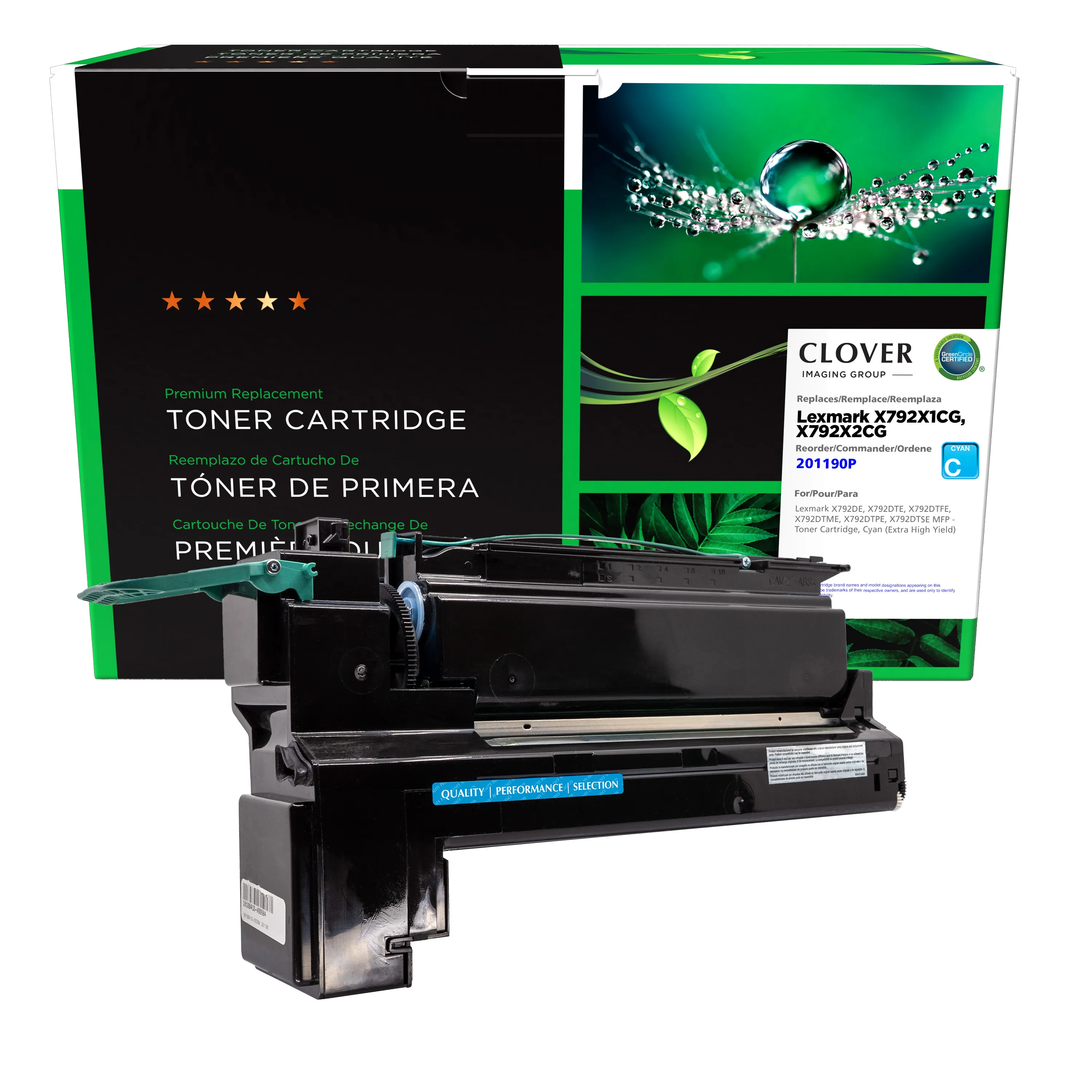 X792X2CG Extra High-Yield Toner, 20,000 Page-Yield, Cyan X792X2CG Extra High-Yield Toner, 20,000 Page-Yield, Cyan