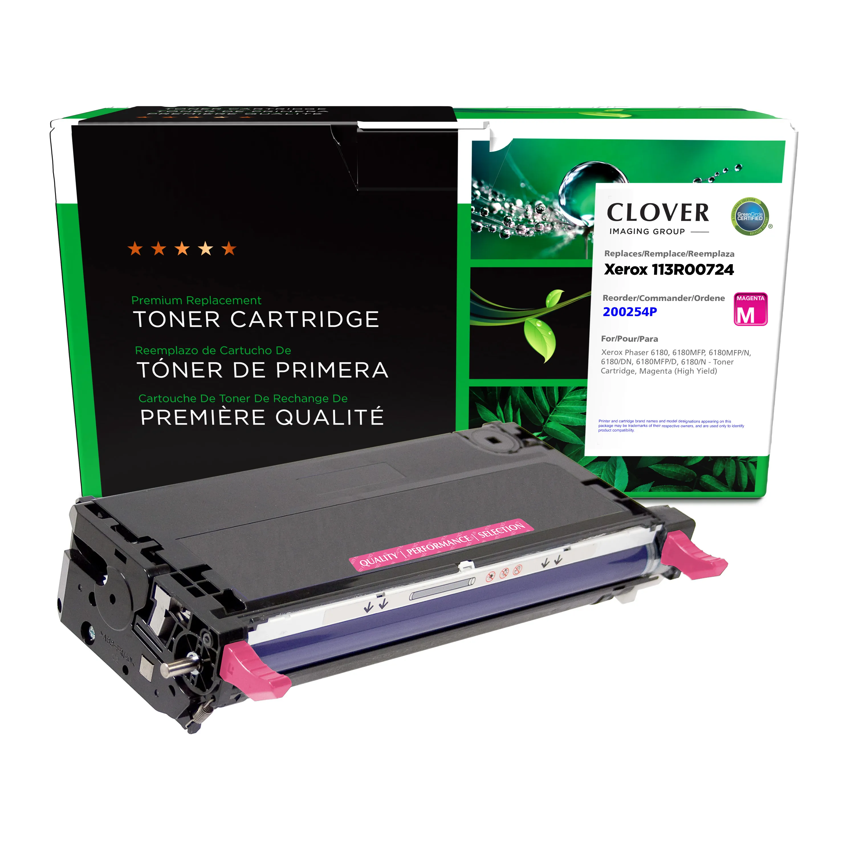 Remanufactured Cyan High-Yield Toner, Replacement for 113R00723, 6,000 Page-Yield Remanufactured Cyan High-Yield Toner, Replacement for 113R00723, 6,000 Page-Yield