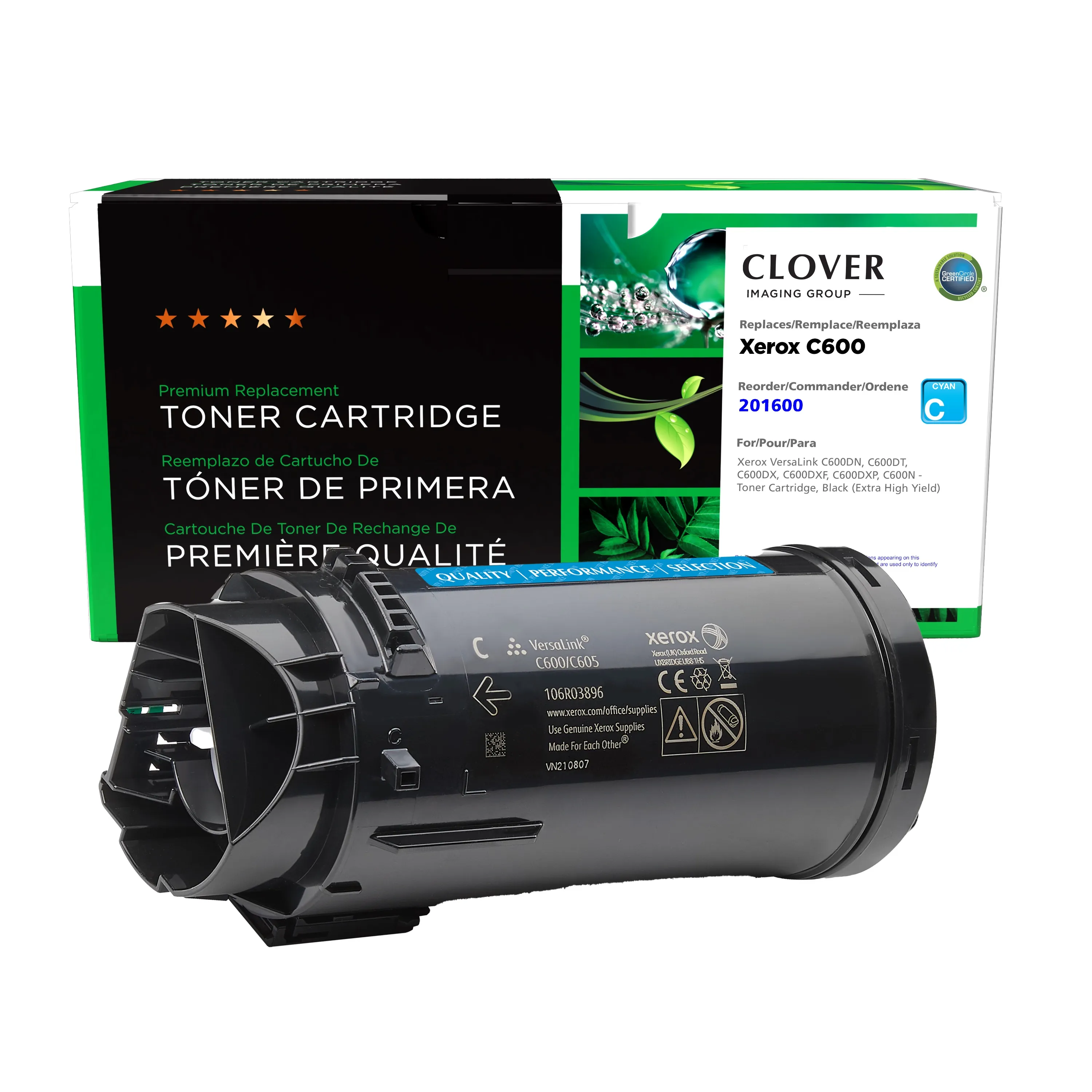 106R03916 Extra High-Yield Toner, 16,800 Page-Yield, Cyan 106R03916 Extra High-Yield Toner, 16,800 Page-Yield, Cyan