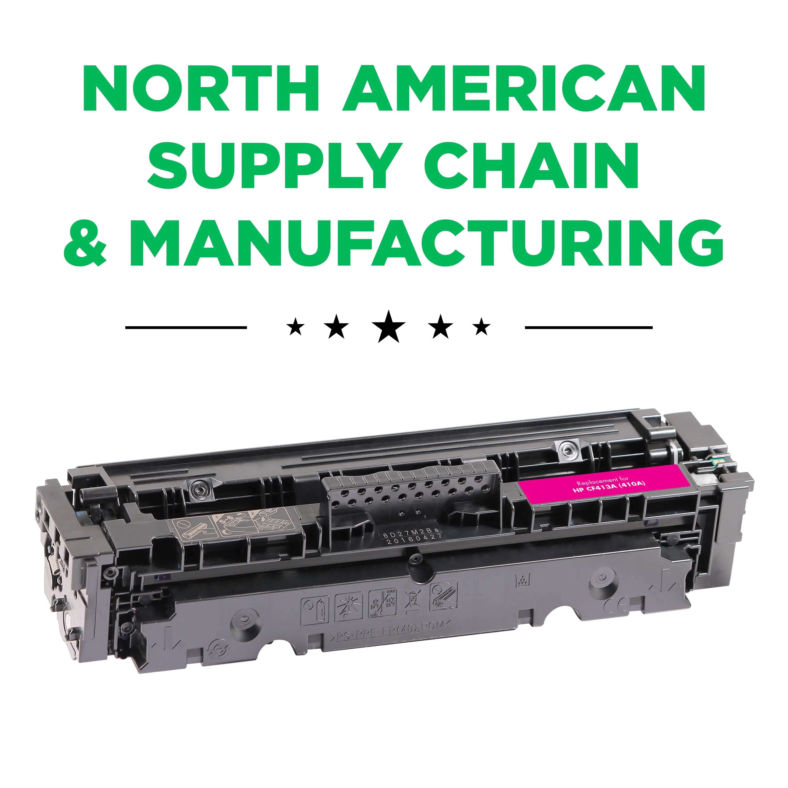 Remanufactured Magenta Toner, Replacement for 410A (CF413A), 2,300 Page-Yield Remanufactured Magenta Toner, Replacement for 410A (CF413A), 2,300 Page-Yield